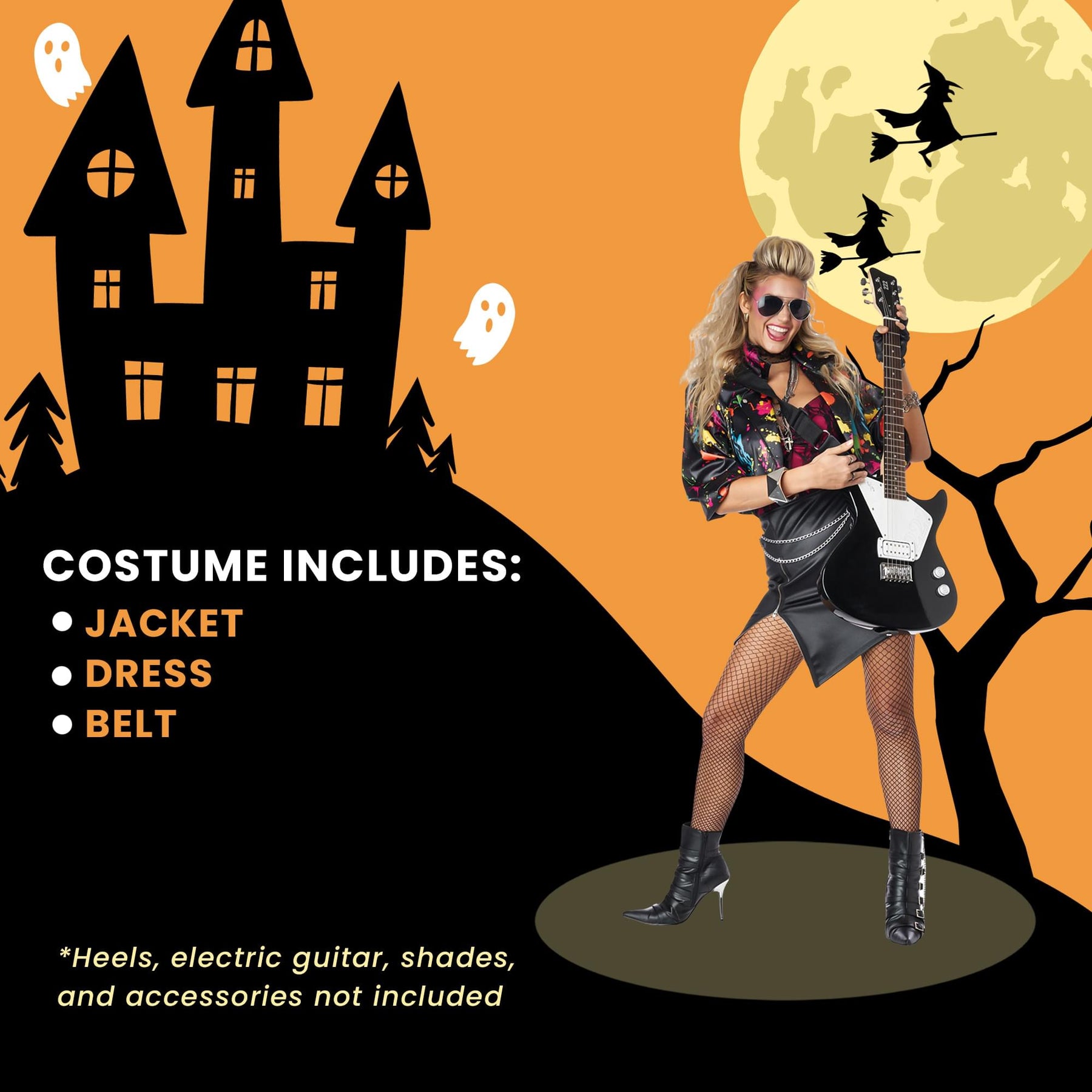 80s Rock Chick Adult Costume