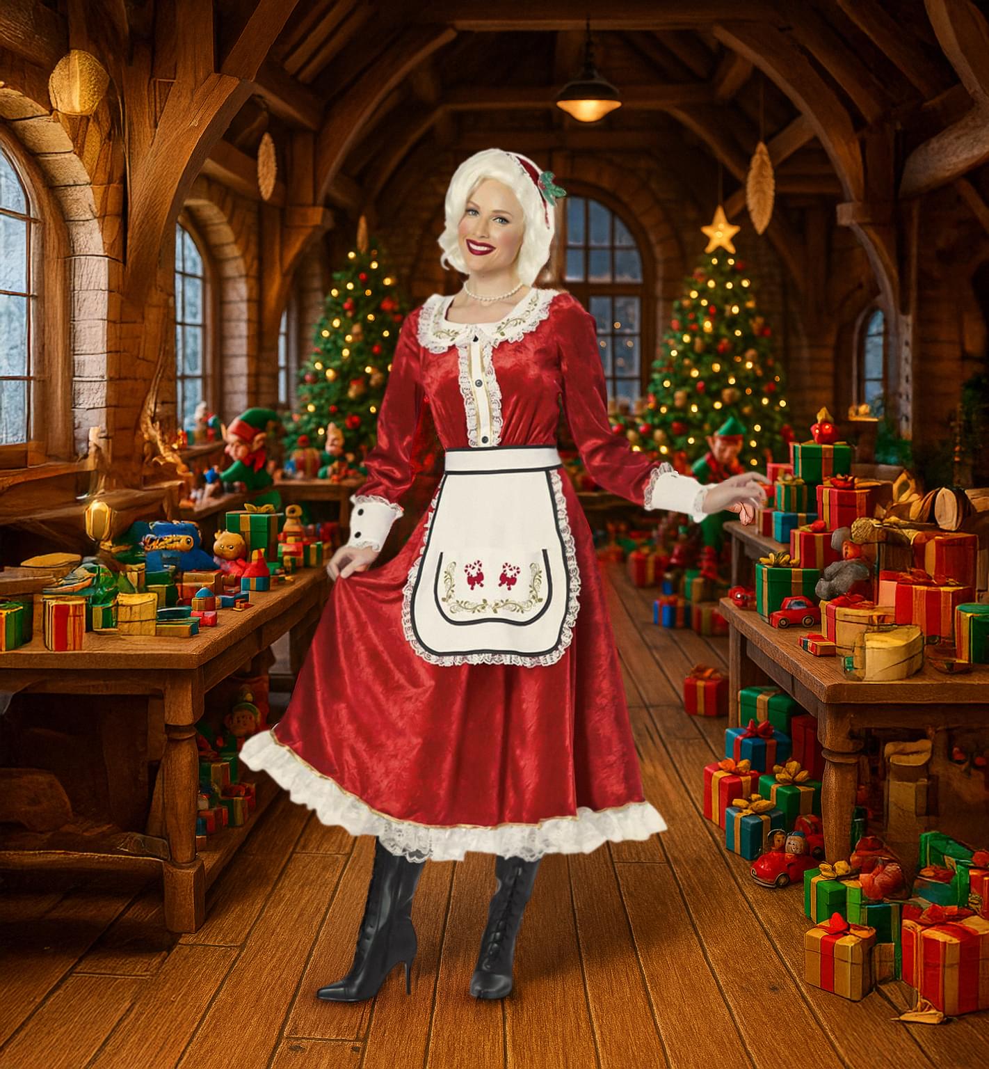 Classic Mrs. Claus Adult Costume
