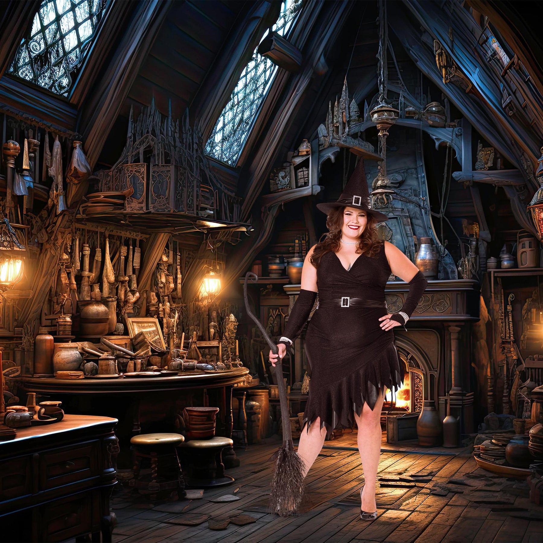 Million Dollar Witch Women's Plus Size Adult Costume