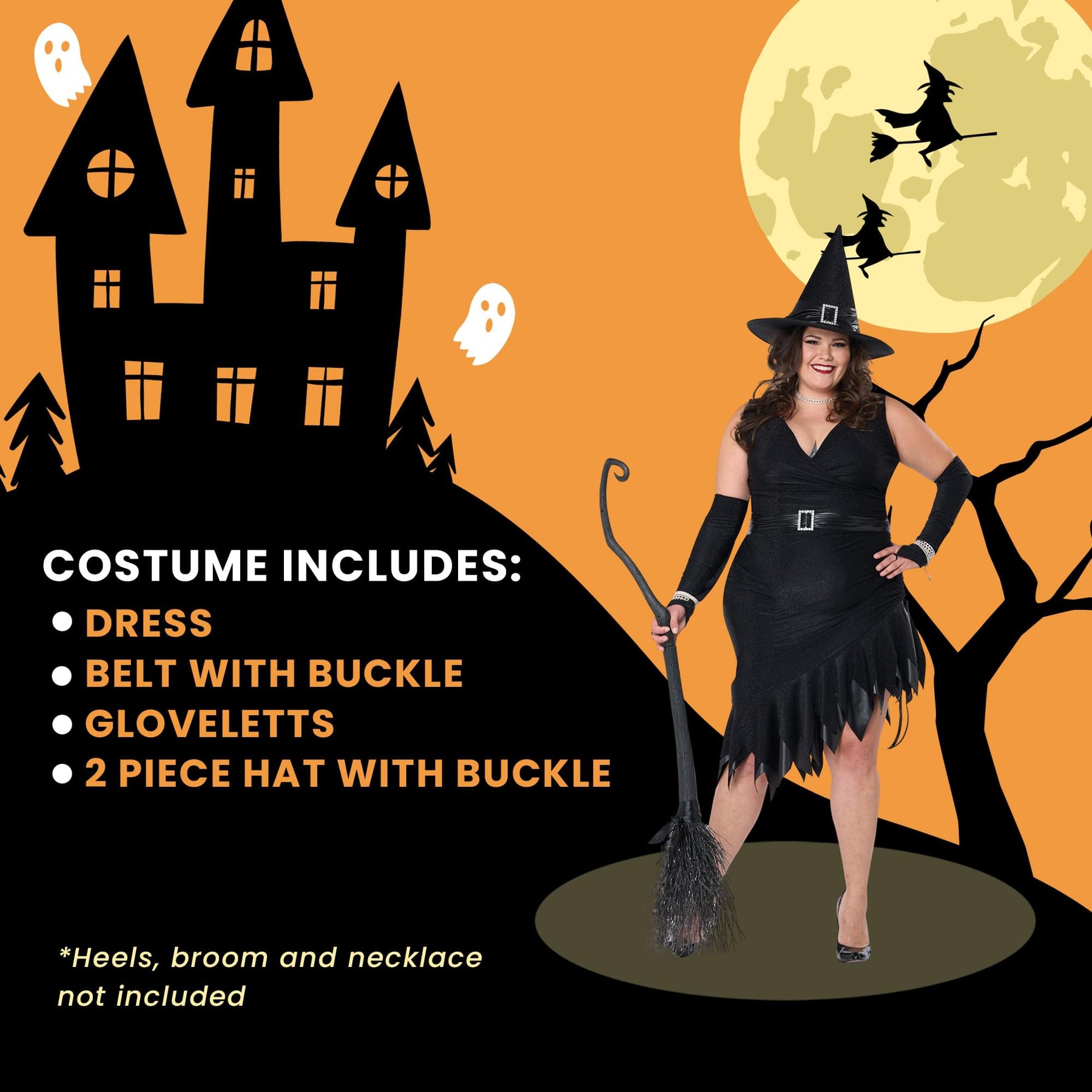 Million Dollar Witch Women's Plus Size Adult Costume