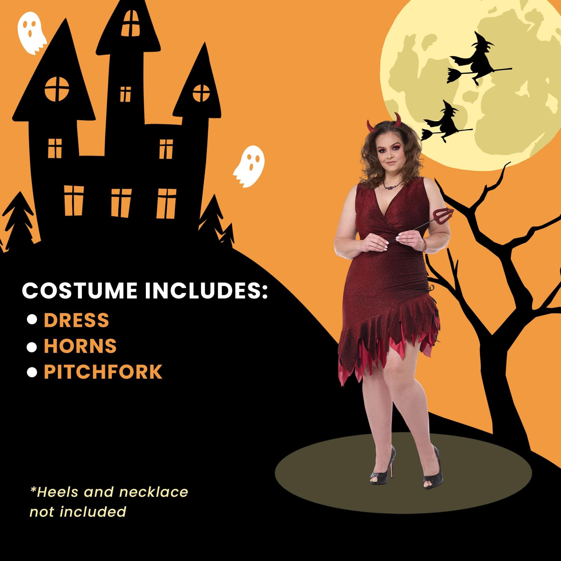 Red-Hot & Sizzling Women's Plus Size Adult Costume