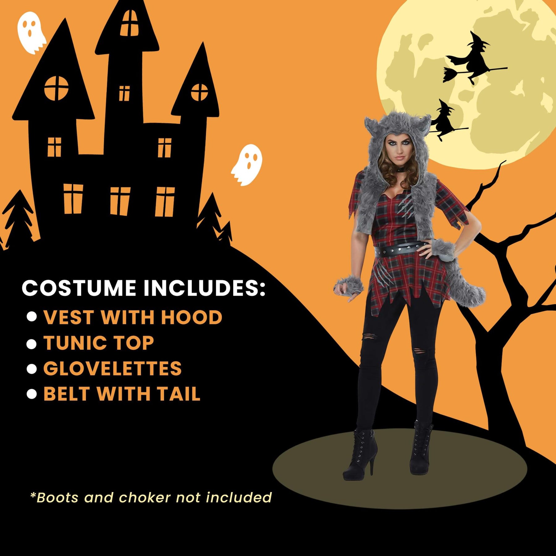 Adult She-Wolf Costume