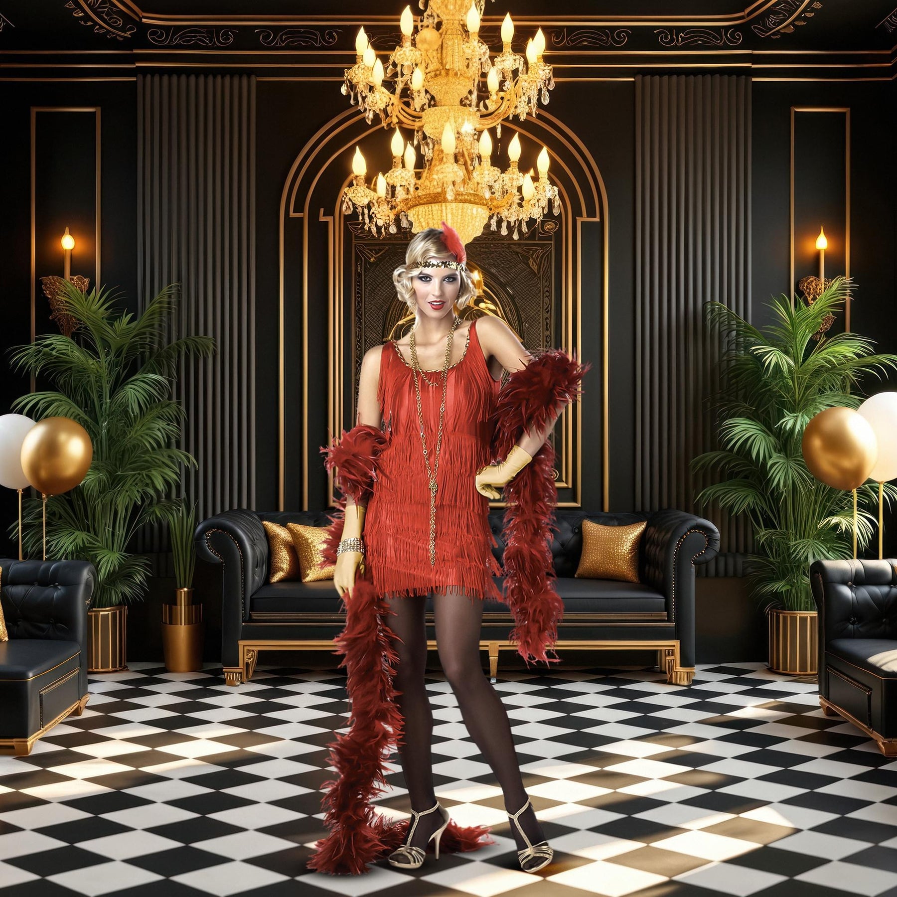 Fashion Flapper Red