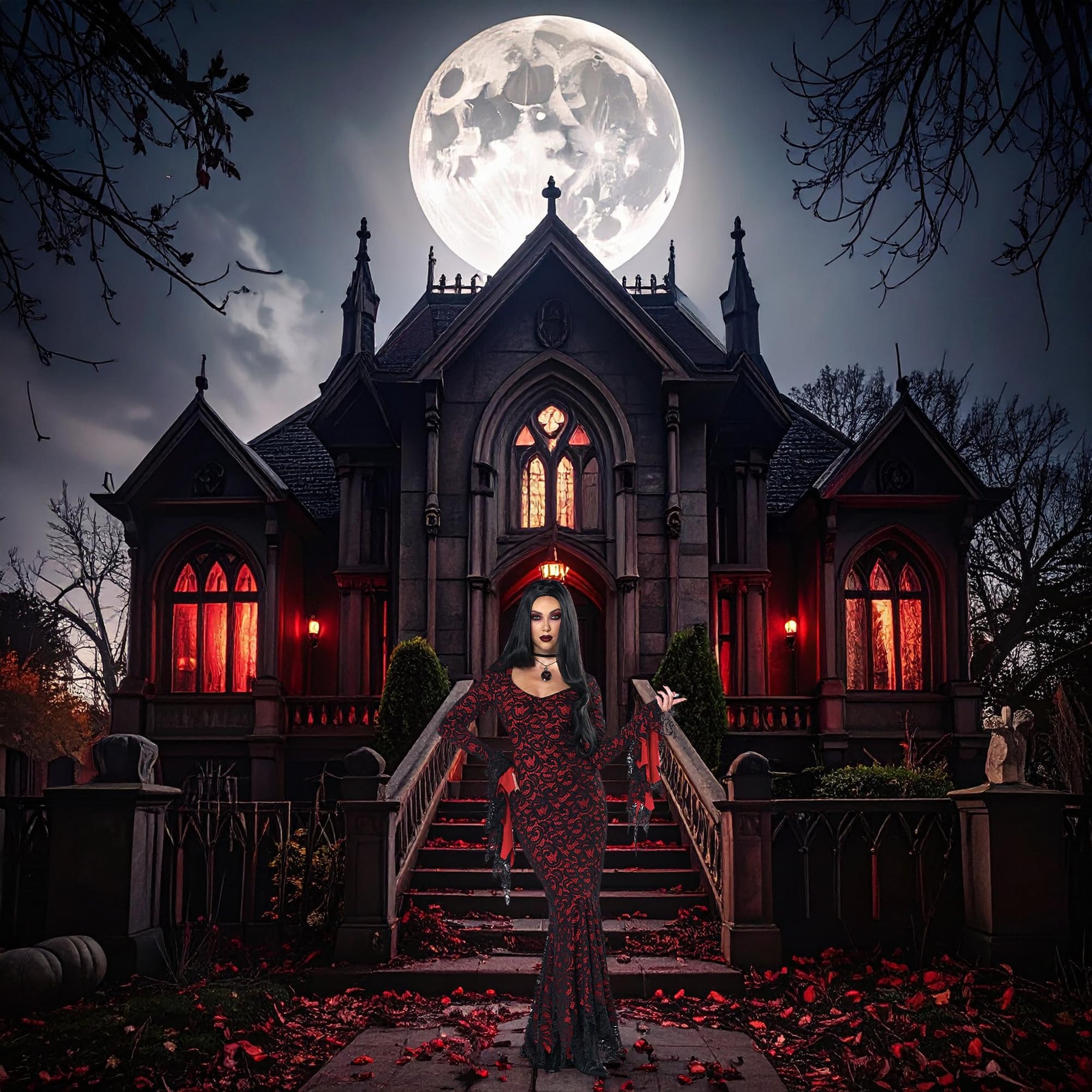 Adult Lace Vampire Dress