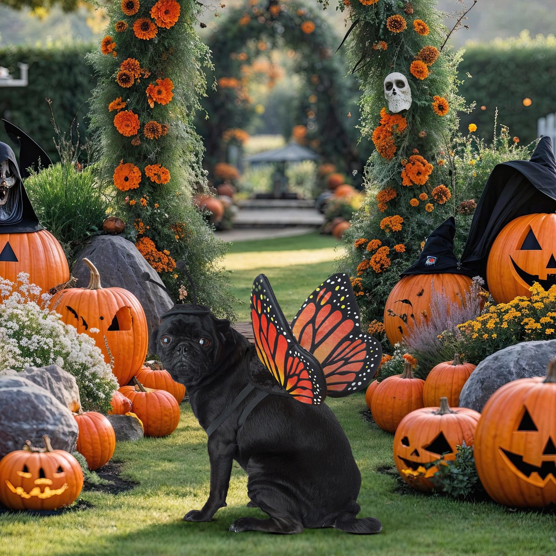 Monarch Butterfly Pet Costume | Medium
