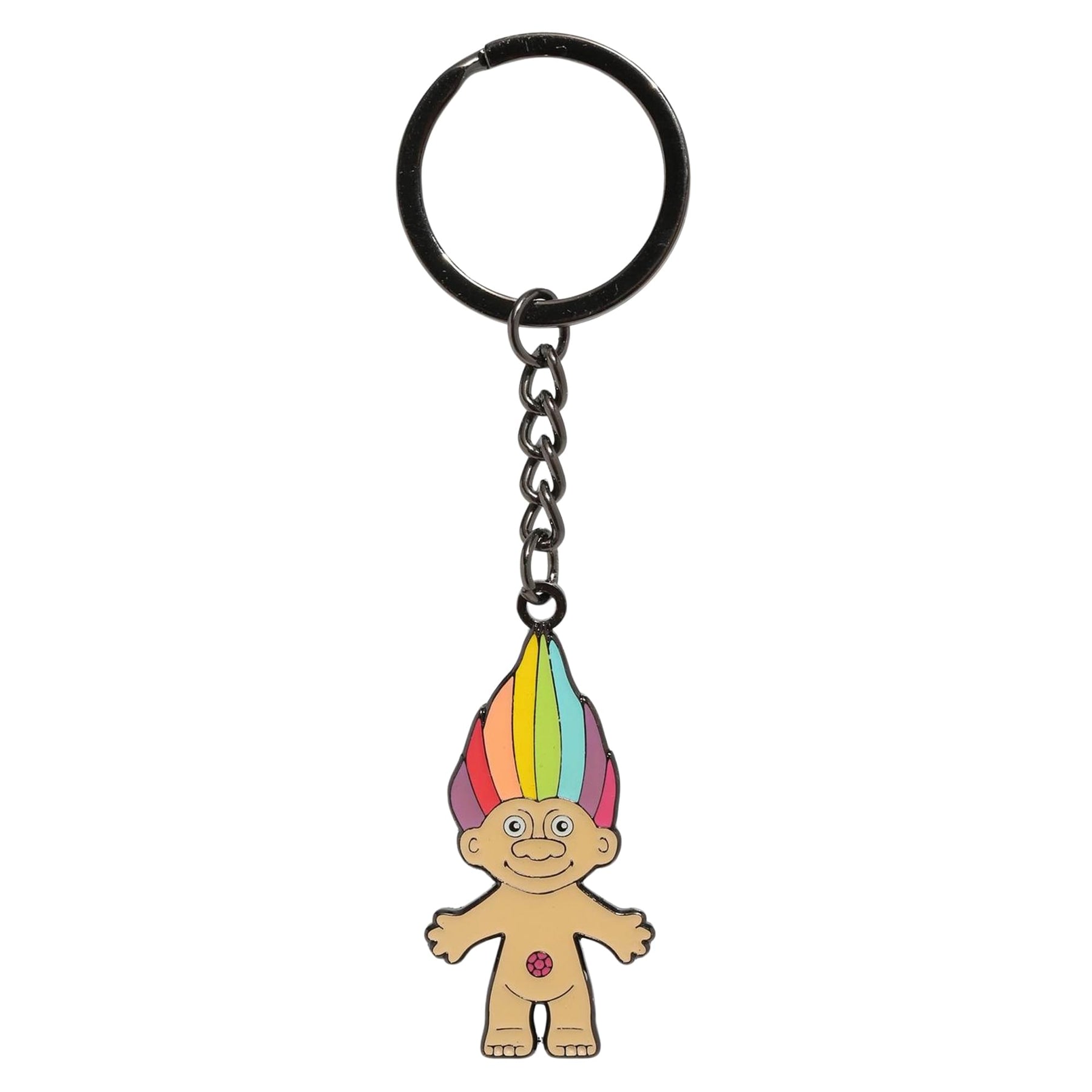 Trolls Rainbow Hair Troll Enamel Charm Keychain