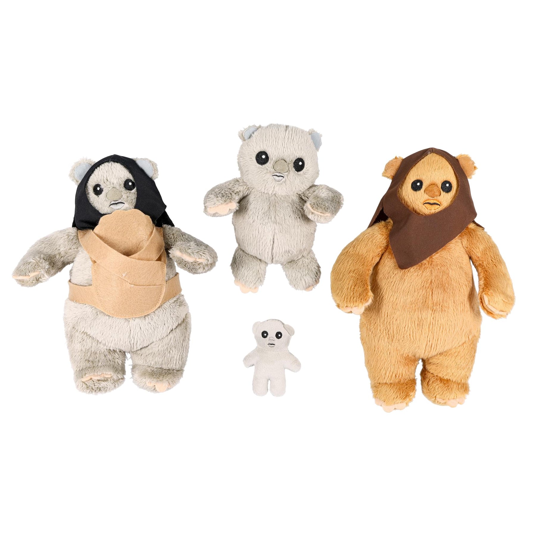 Star Wars Celebration Exclusive Ewok Family 3 Piece Plush Set