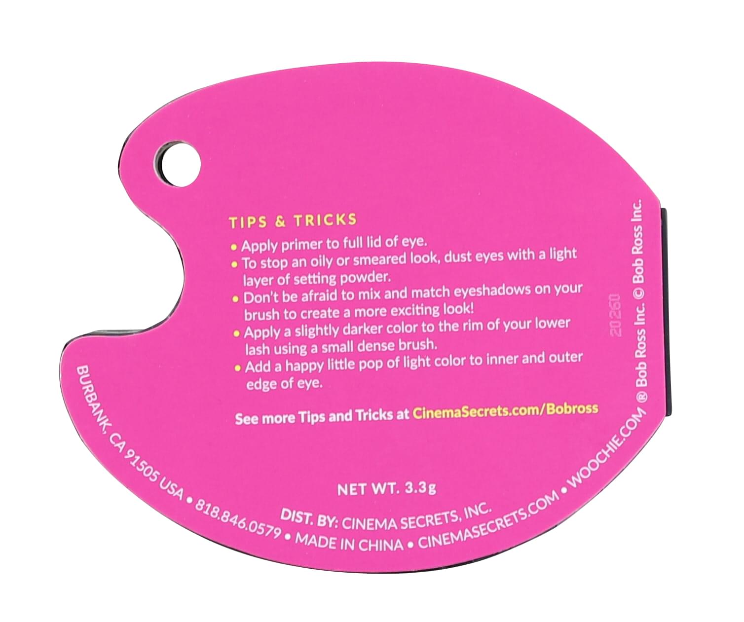 Bob Ross Happy Little Eye Shadow Palette Makeup Kit