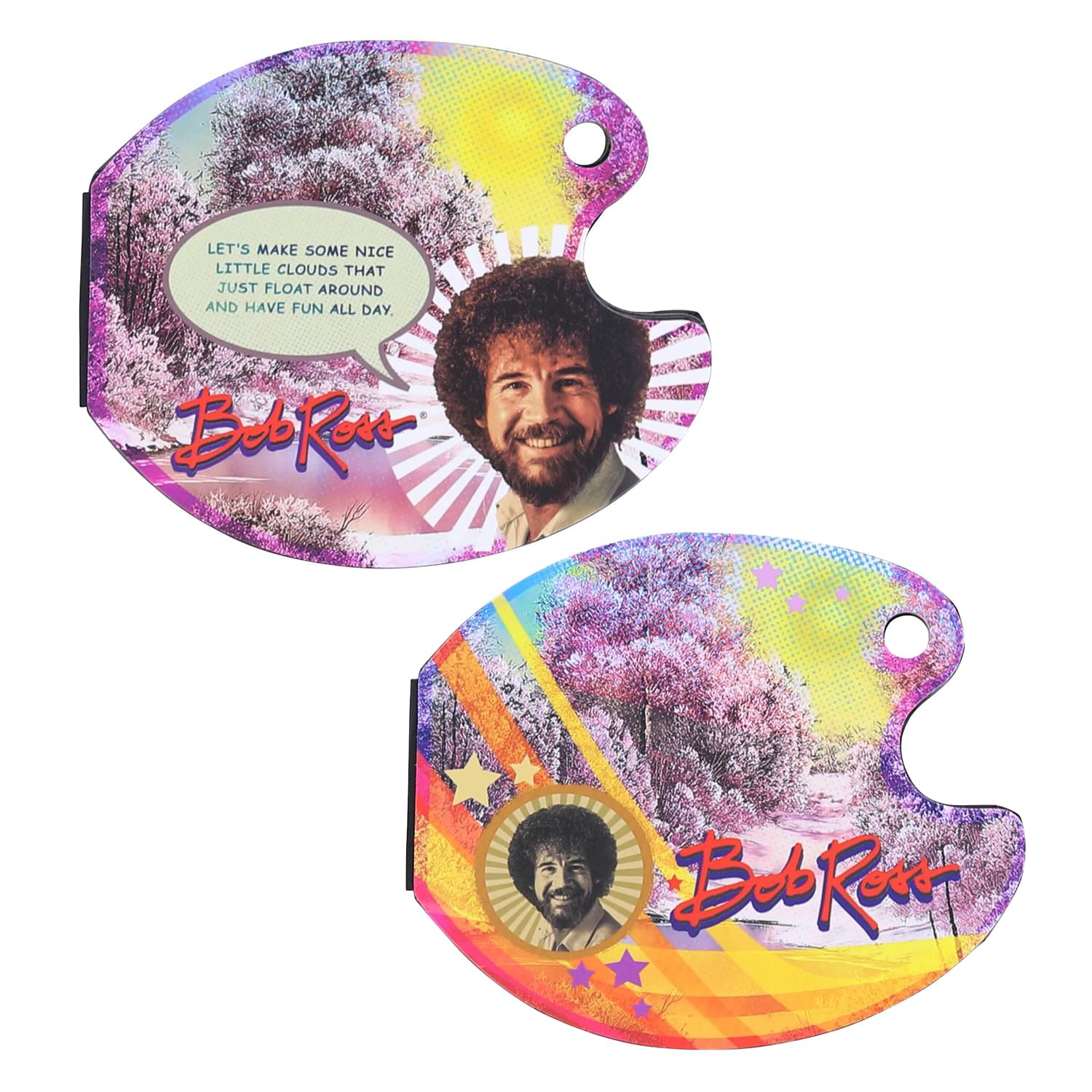 Bob Ross Happy Little Lip & Eye Shadow Palette Makeup Kit Set