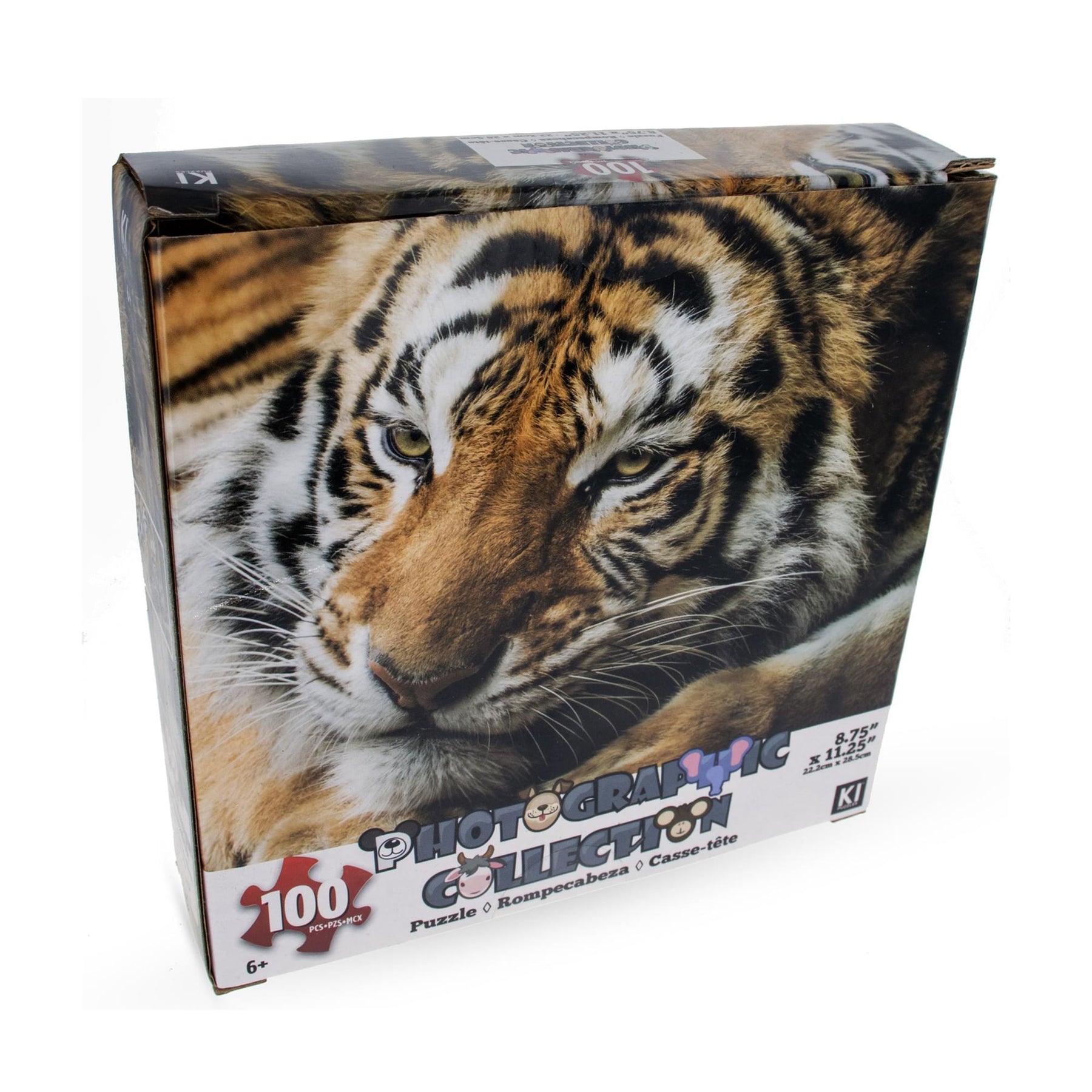 Tiger 100 Piece Photographic Collection Jigsaw Puzzle