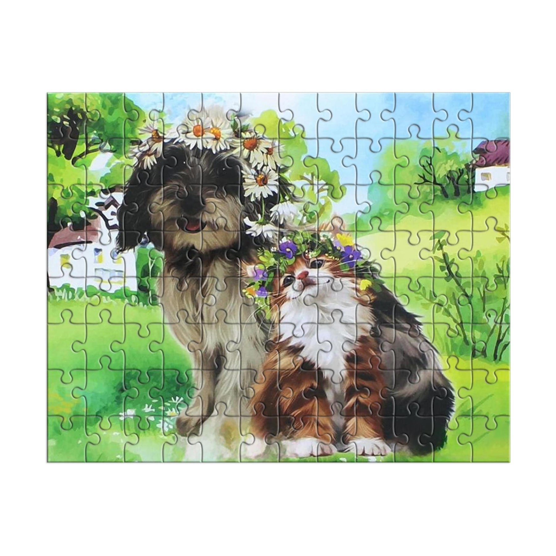 Dog and Cat 100 Piece Juvenile Collection Jigsaw Puzzle