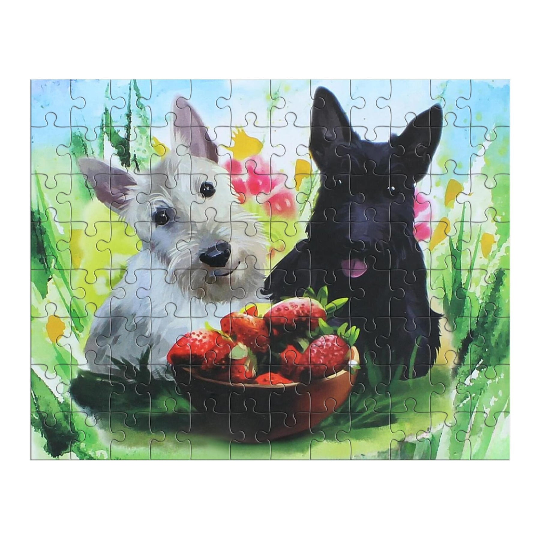 Painting Dog 100 Piece Juvenile Collection Jigsaw Puzzle