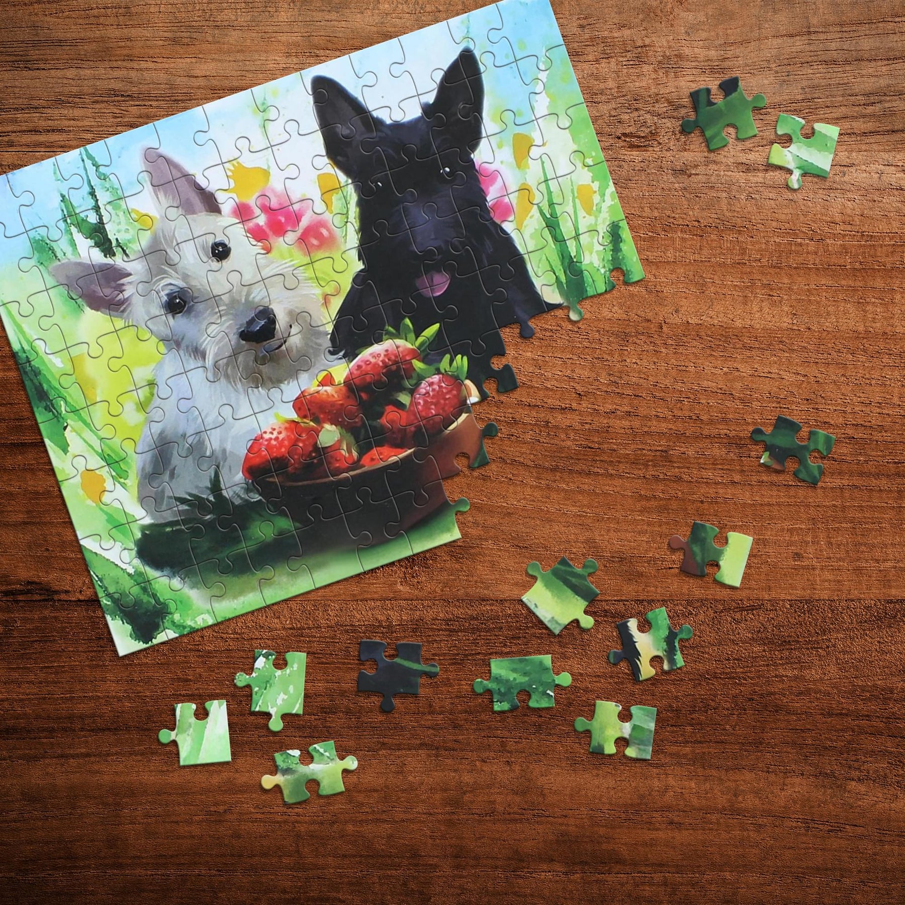 Painting Dog 100 Piece Juvenile Collection Jigsaw Puzzle