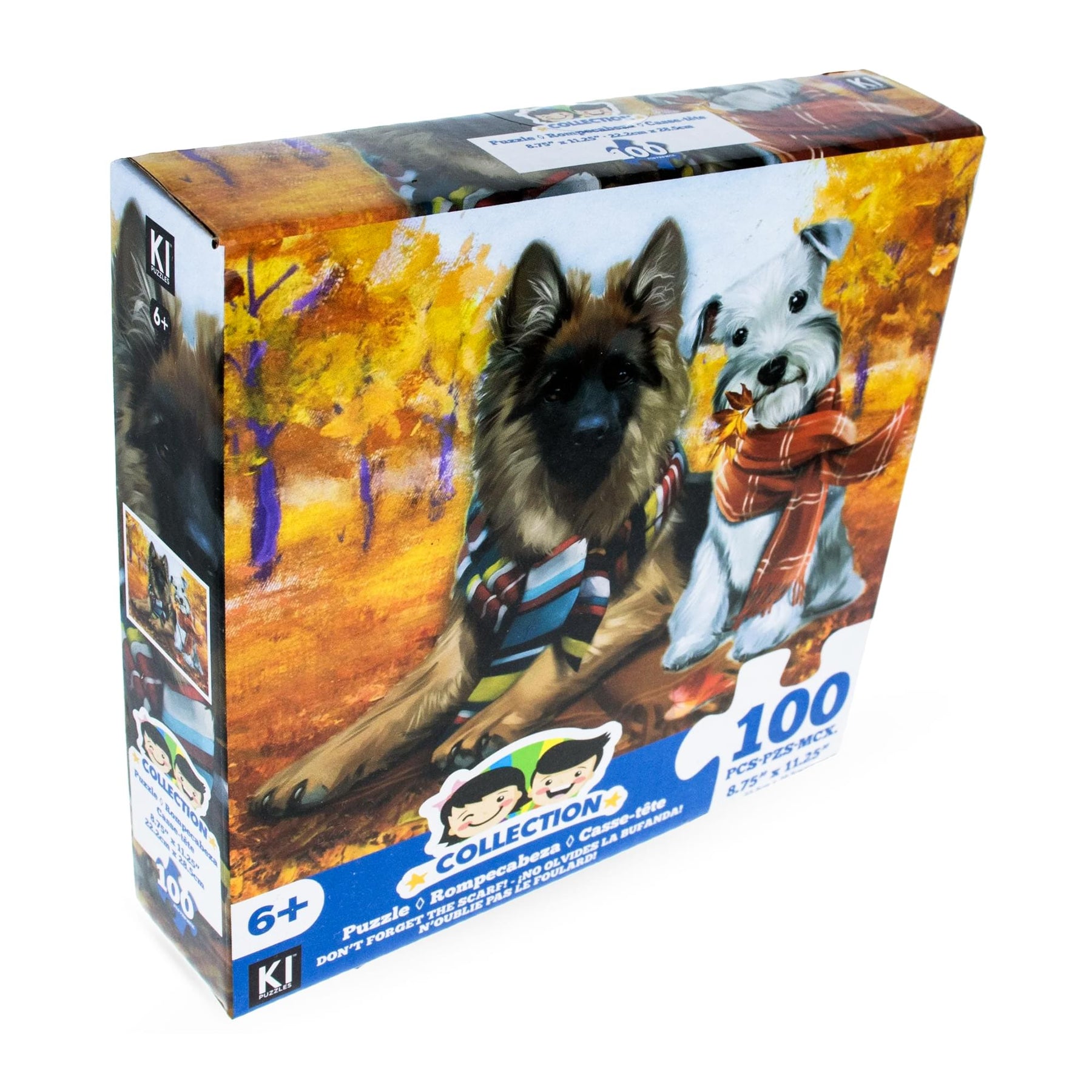 Dogs In Scarves 100 Piece Juvenile Collection Jigsaw Puzzle
