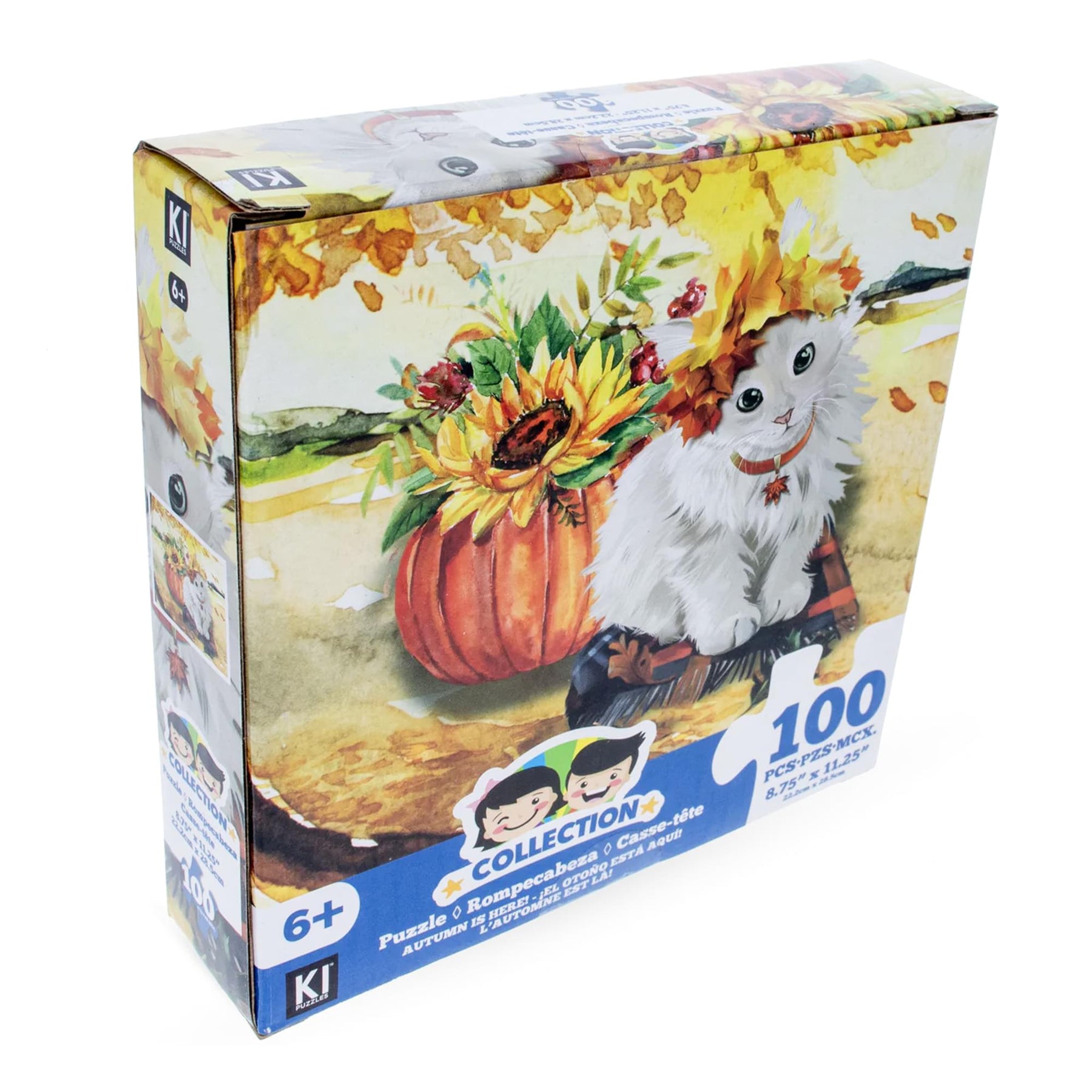 Cat and Pumpkin 100 Piece Juvenile Collection Jigsaw Puzzle