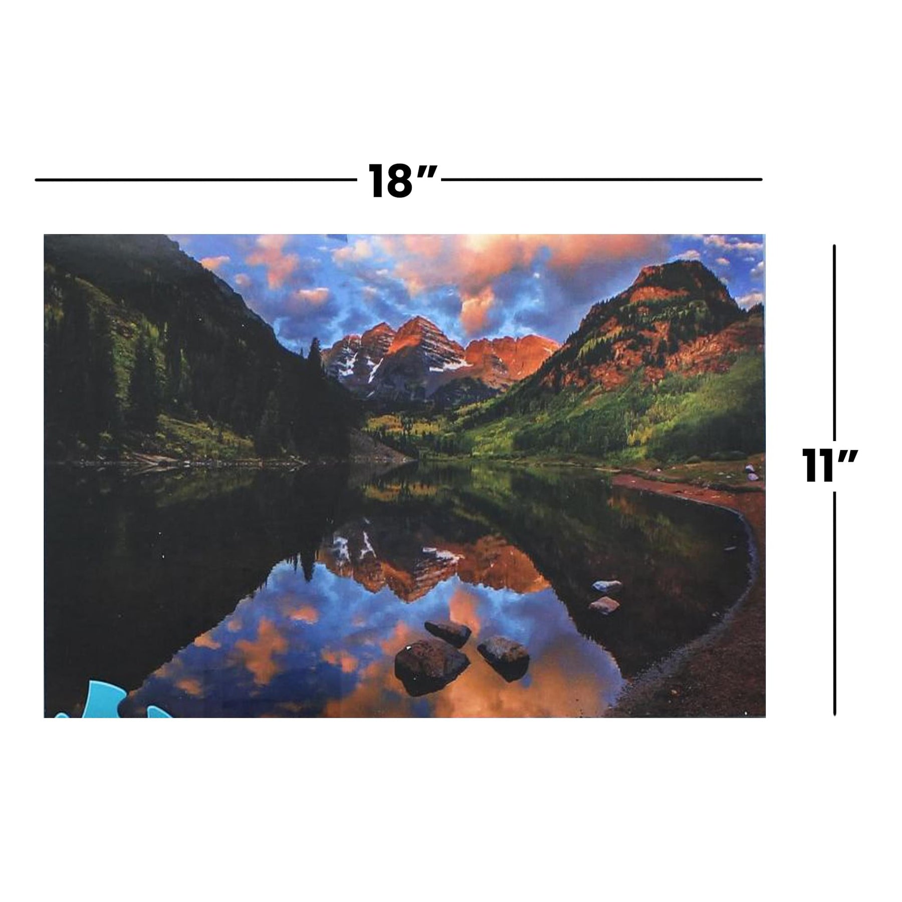 Sunset Mountains 500 Piece Natures Beauty Jigsaw Puzzle
