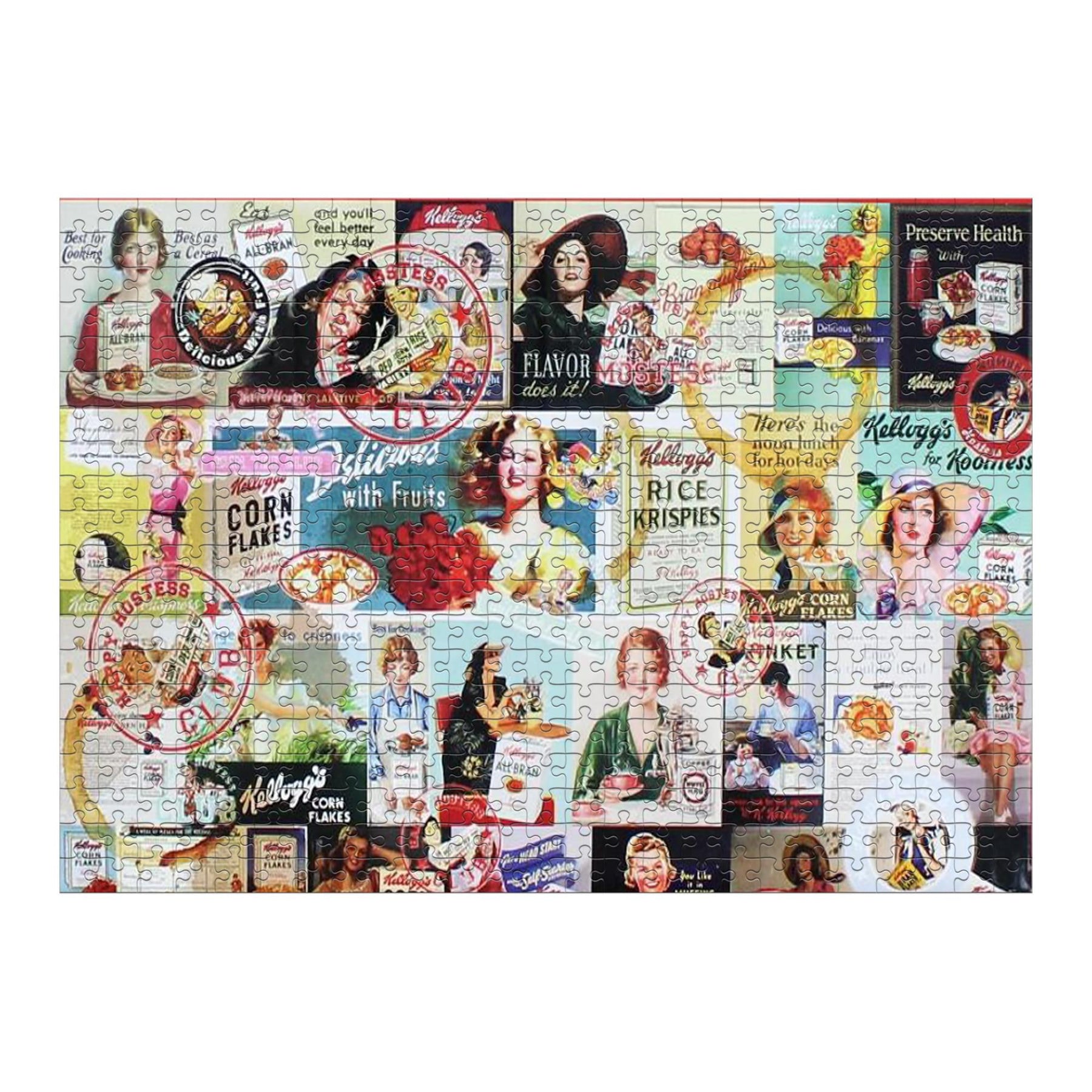 Kellogg's Vintage Happy Hostess Collage 500 Piece Jigsaw Puzzle