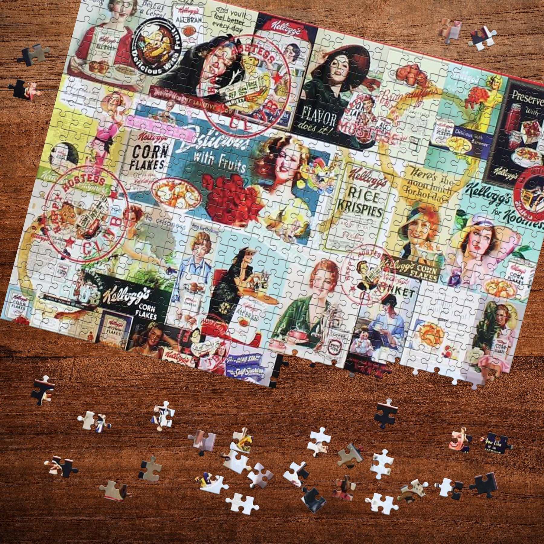 Kellogg's Vintage Happy Hostess Collage 500 Piece Jigsaw Puzzle