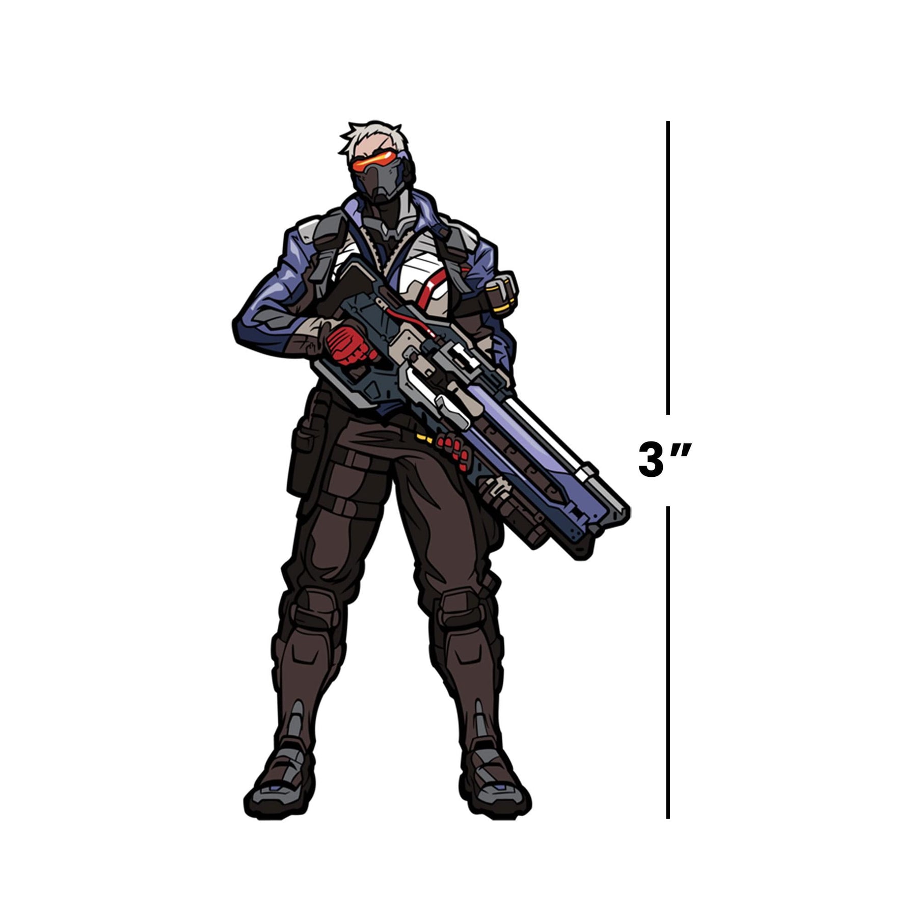 Overwatch 3-Inch Collectible Enamel FiGPiN Wave 1 - Soldier 76