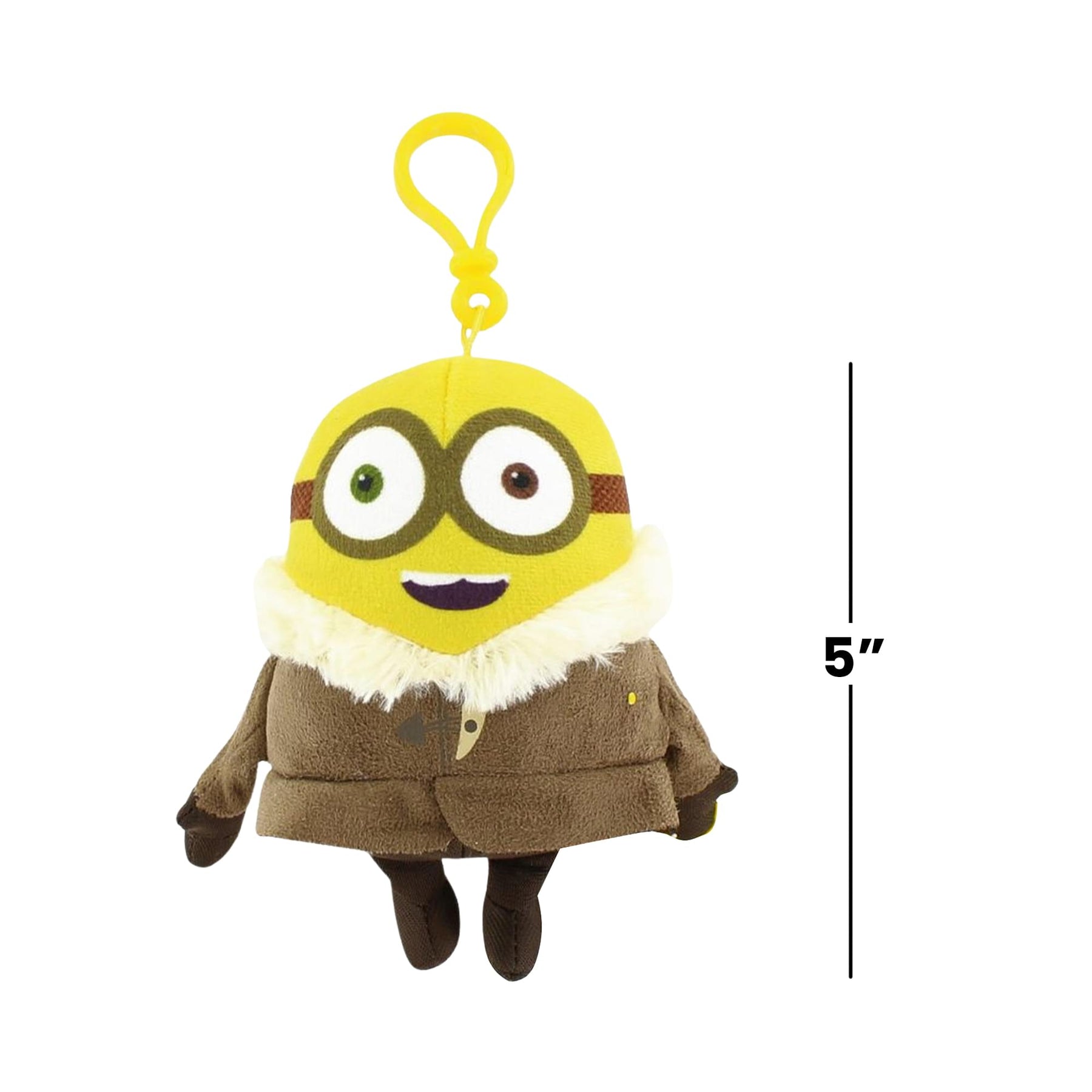 Minion Movie Winter Minion (2 Eyes) Clip-On 5" Plush