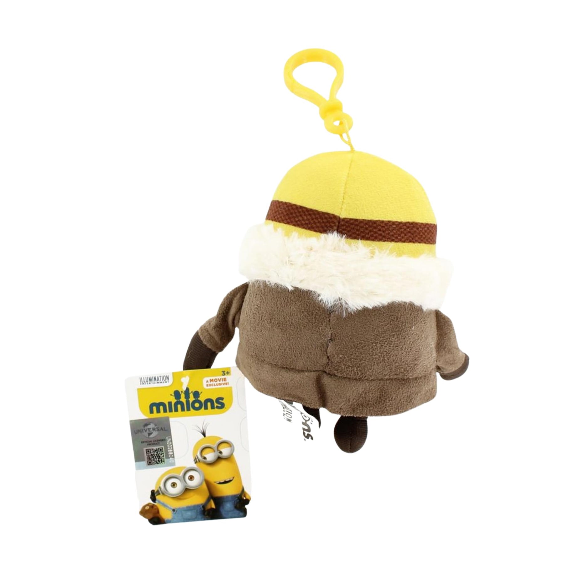 Minion Movie Winter Minion (2 Eyes) Clip-On 5" Plush