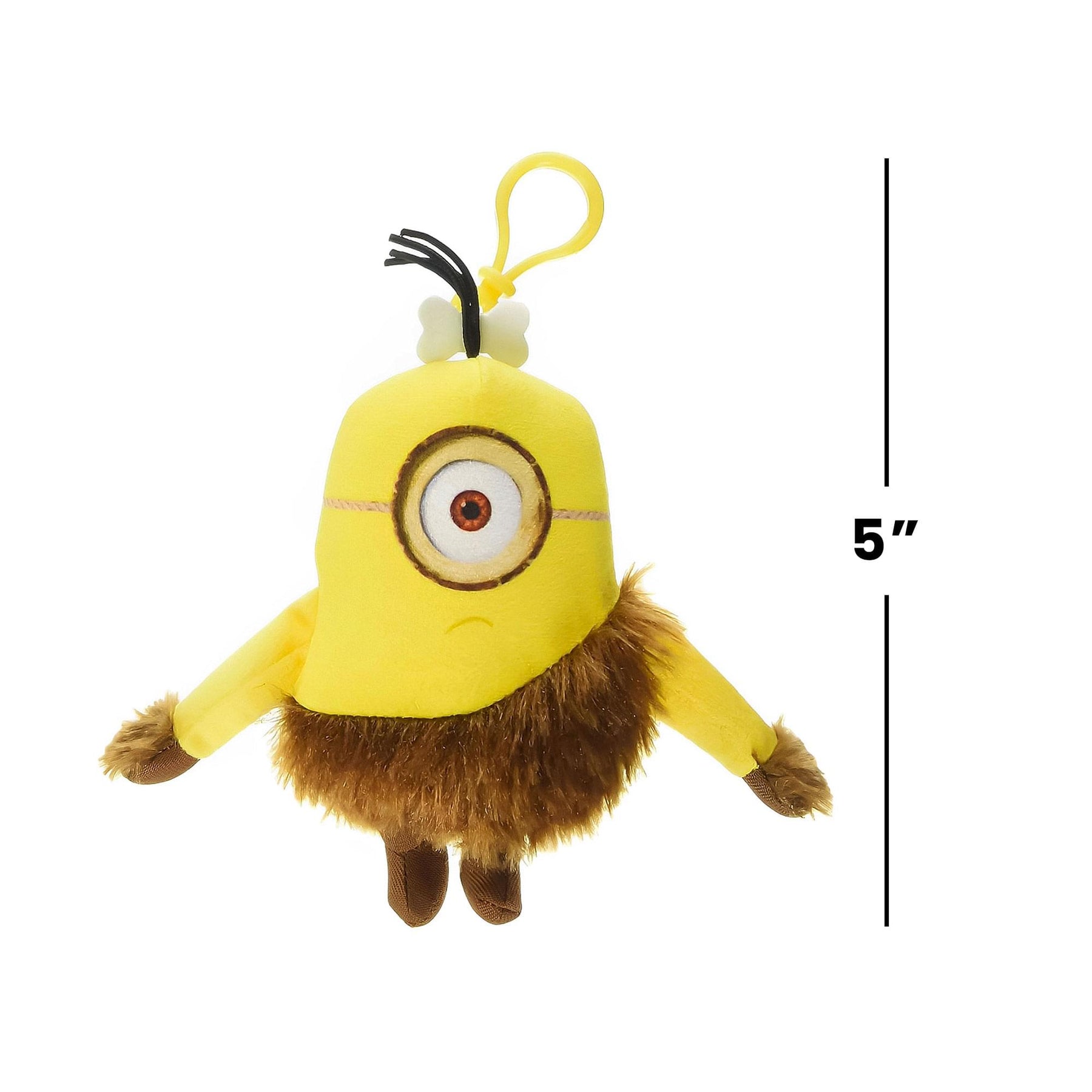 Minion Movie Jungle Minion (1 Eye) Clip-On 5" Plush