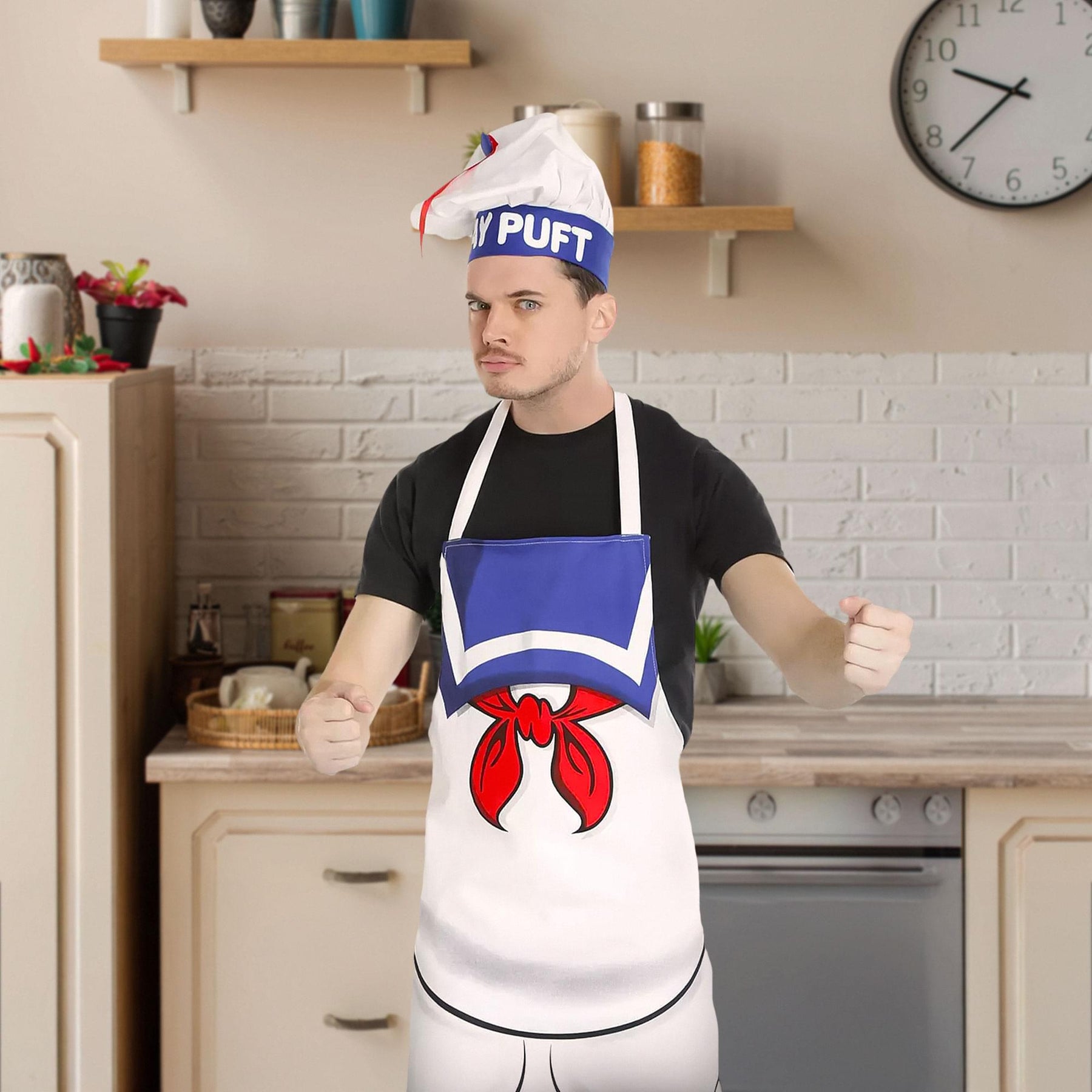 Ghostbusters Stay Puft Apron and Chef Hat