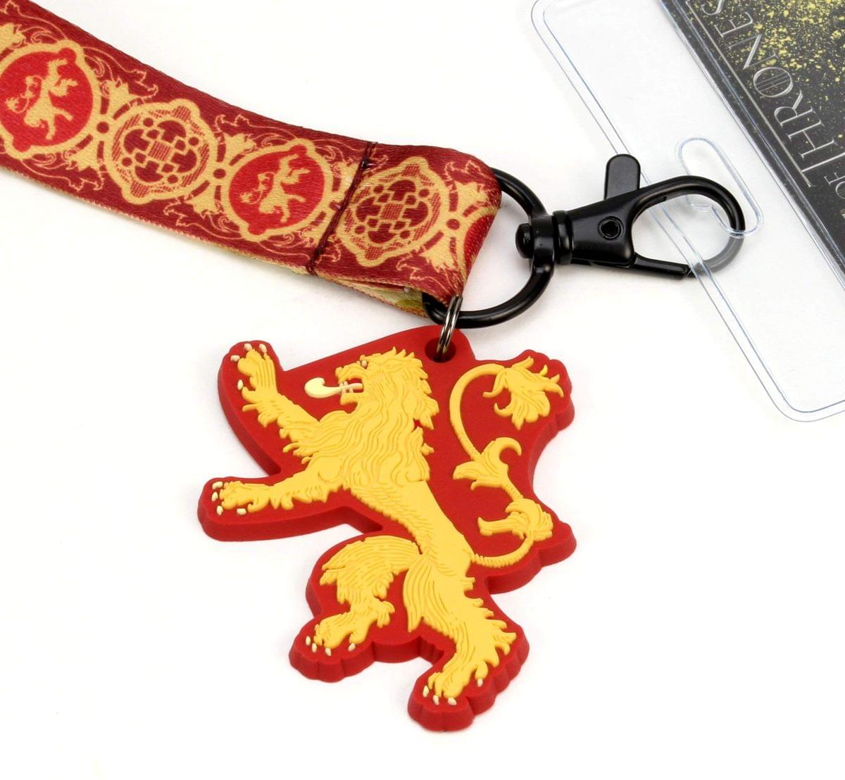 Game of Thrones Lanyard Gift Set - Iron Throne, Lannister, Stark, & Targaryen