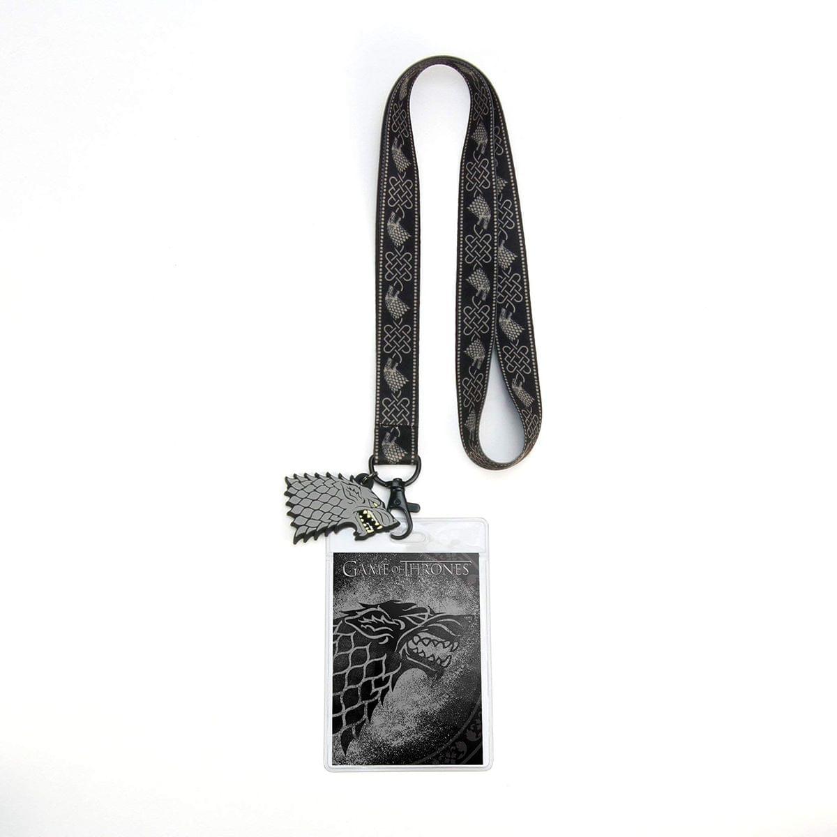 Game of Thrones Lanyard Gift Set - Iron Throne, Lannister, Stark, & Targaryen
