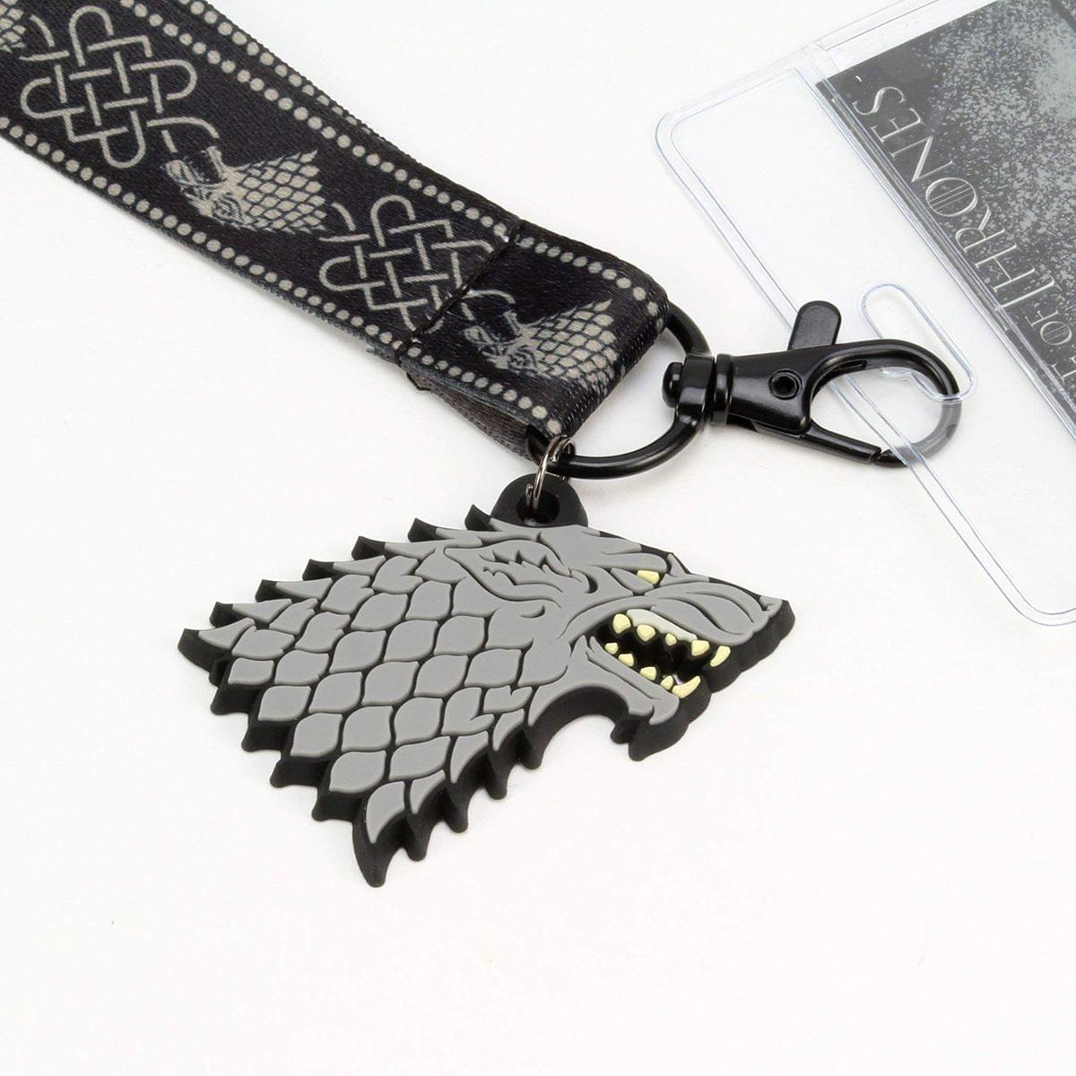 Game of Thrones Lanyard Gift Set - Iron Throne, Lannister, Stark, & Targaryen