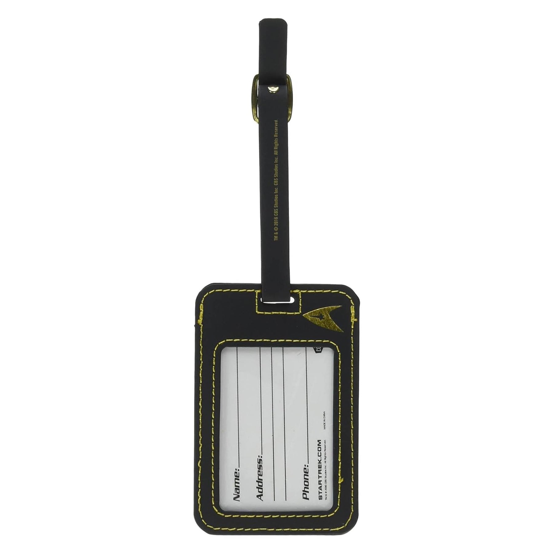 Star Trek Gold Uniform Luggage Tag