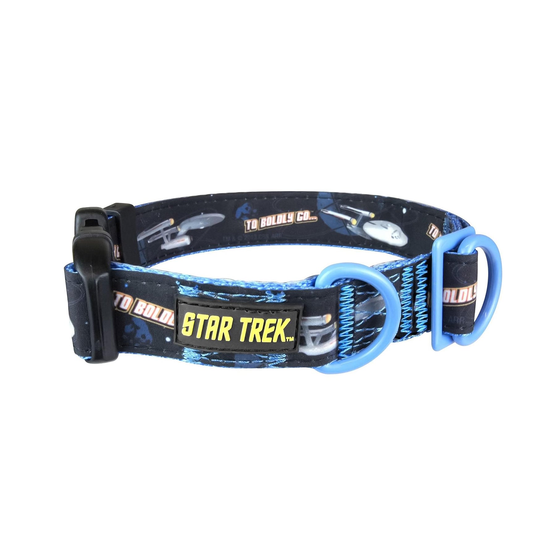 Star Trek "To Boldly Go" Dog Collar