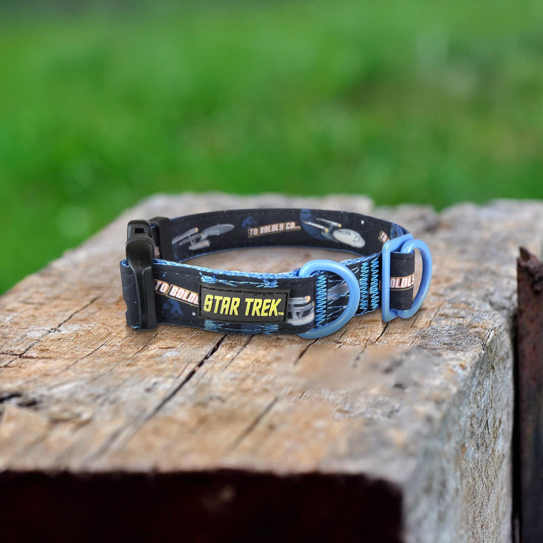 Star Trek "To Boldly Go" Dog Collar