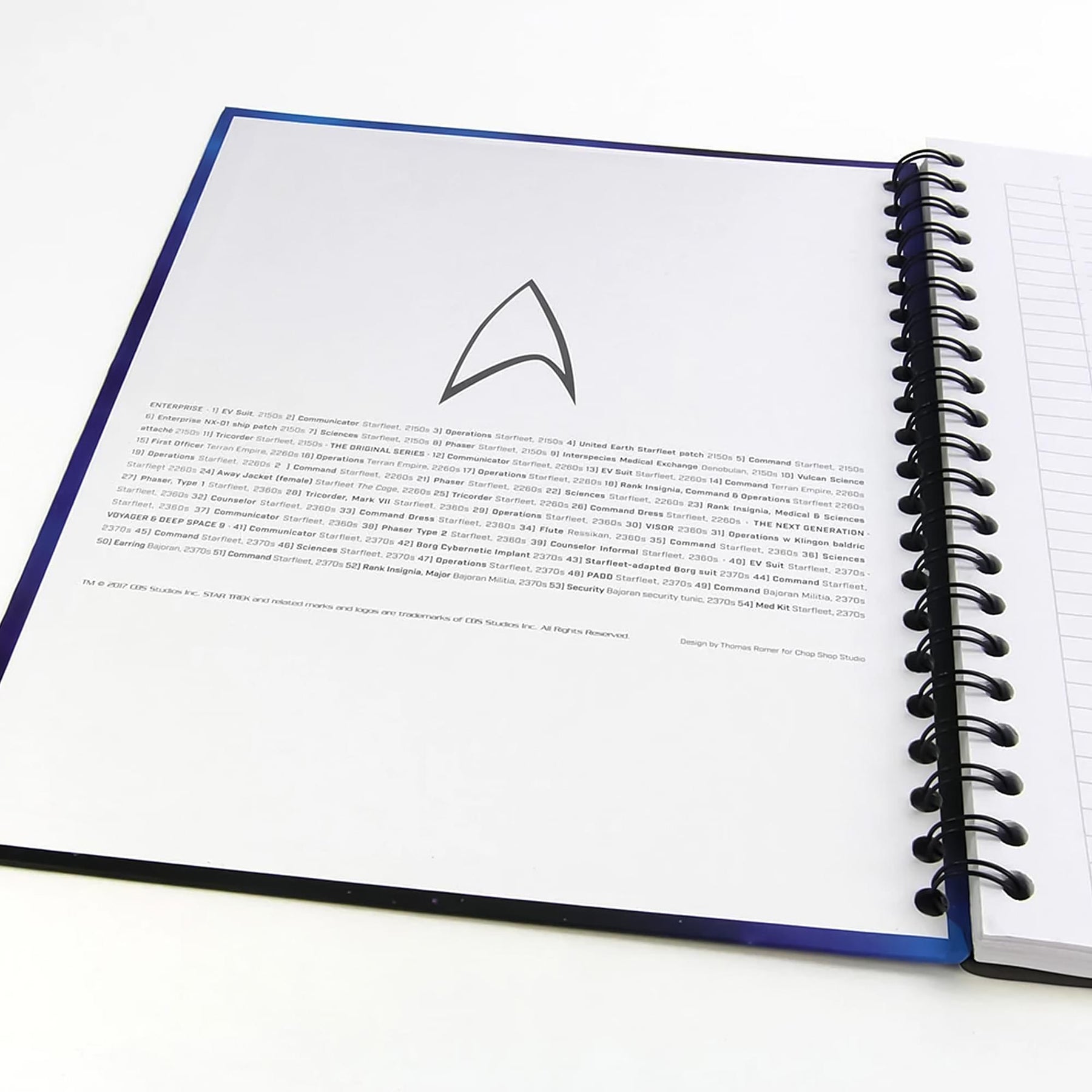 Star Trek Uniforms & Equipment Hardcover Notebook