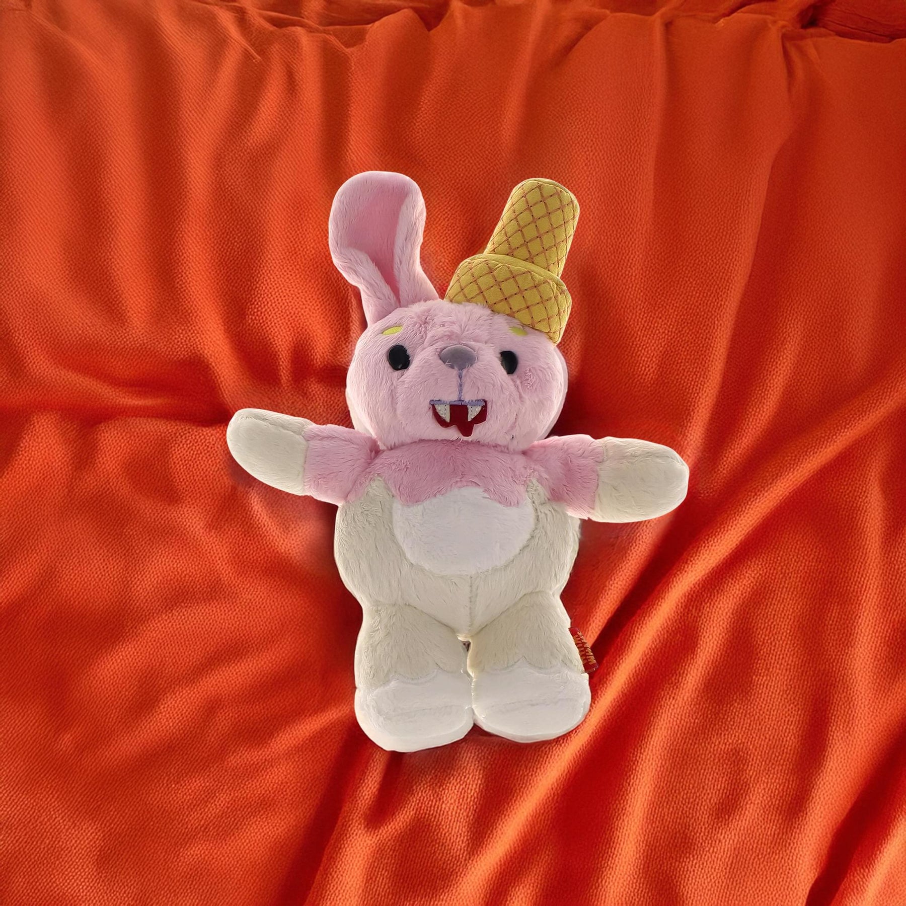 WhimWham 8" Plush, Bunny Ice Cream Cone Vampire