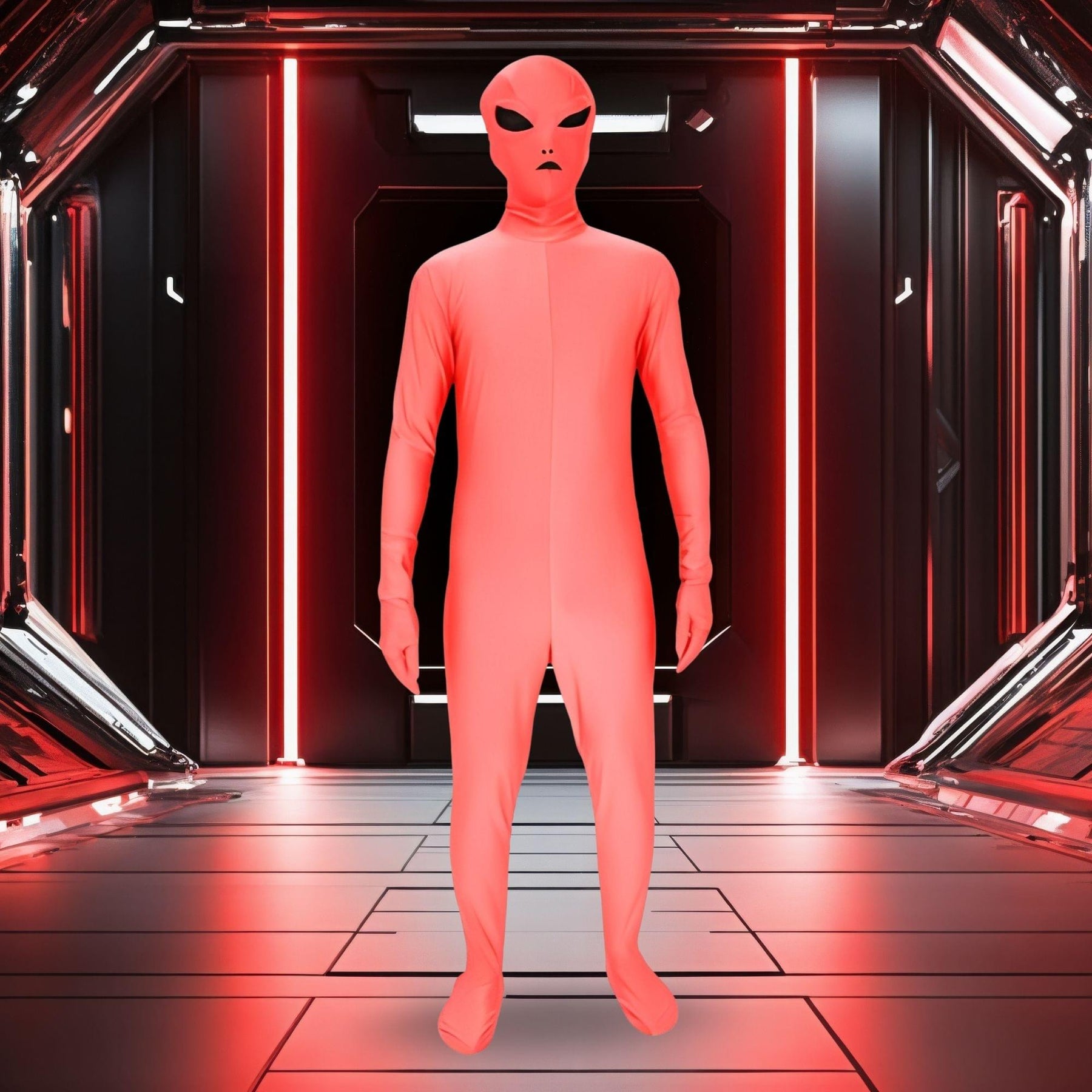 Red Alien Adult Costume Large