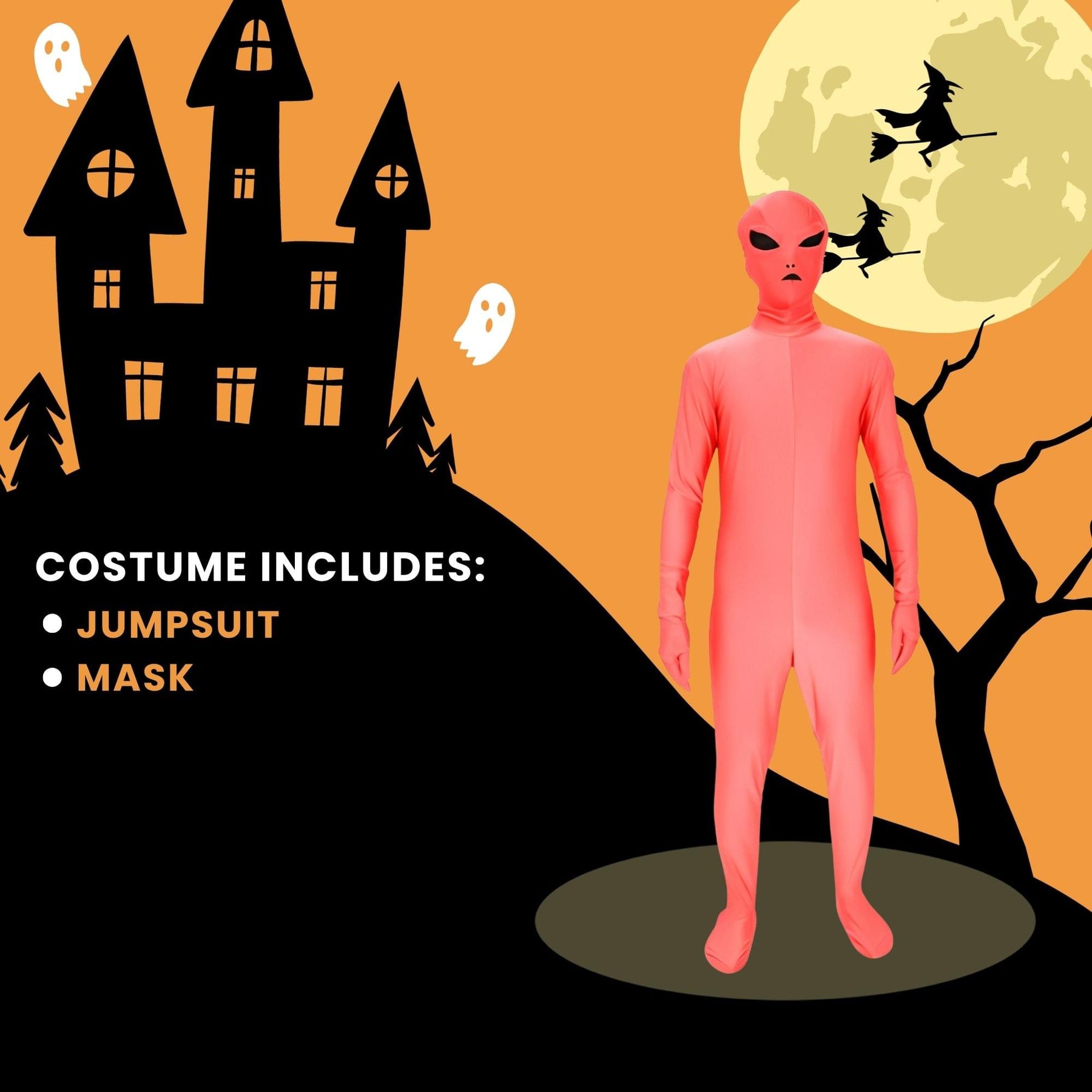 Red Alien Adult Costume Large