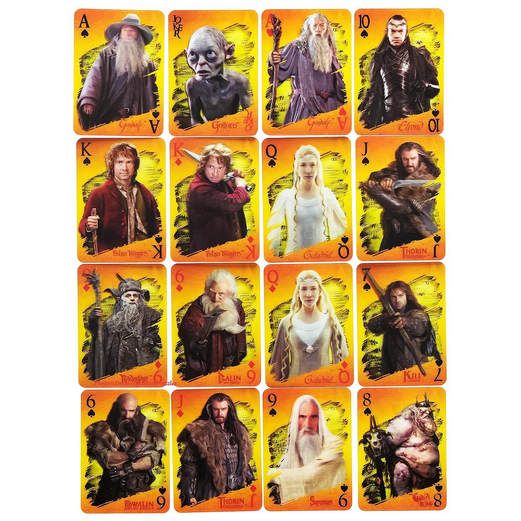 The Hobbit: An Unexpected Journey Lenticular Playing Cards w/ Collectible Tin