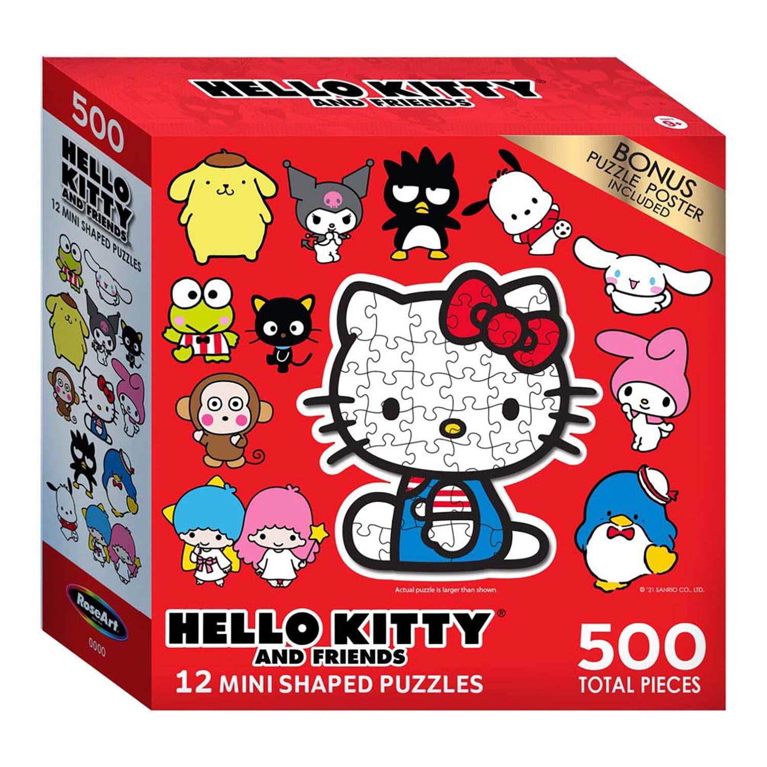 Hello Kitty 500 Piece Multi Shape Mini Jigsaw Puzzles | Set of 12