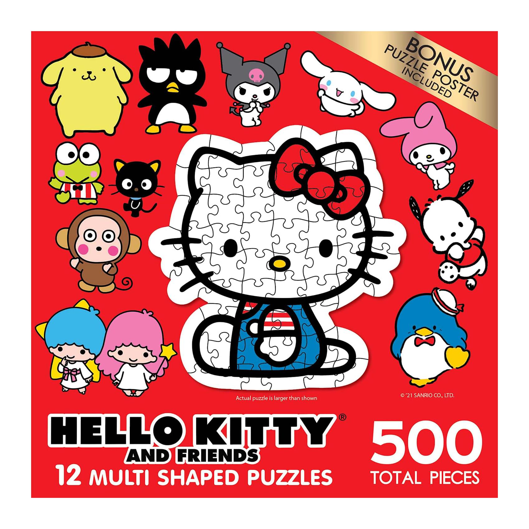 Hello Kitty 500 Piece Multi Shape Mini Jigsaw Puzzles | Set of 12