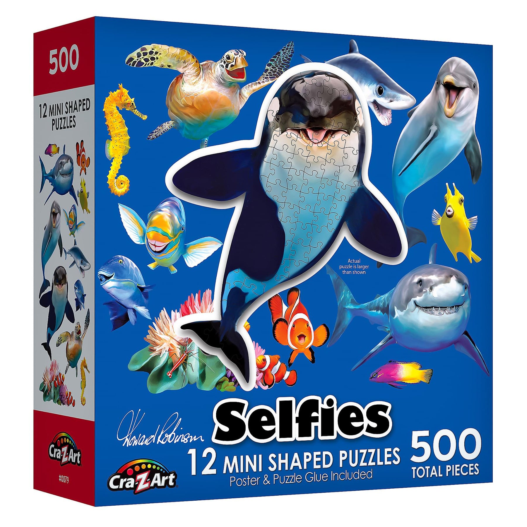 Ocean Selfies Collection of 12 Mini Shaped Puzzles | 500 Pieces Total