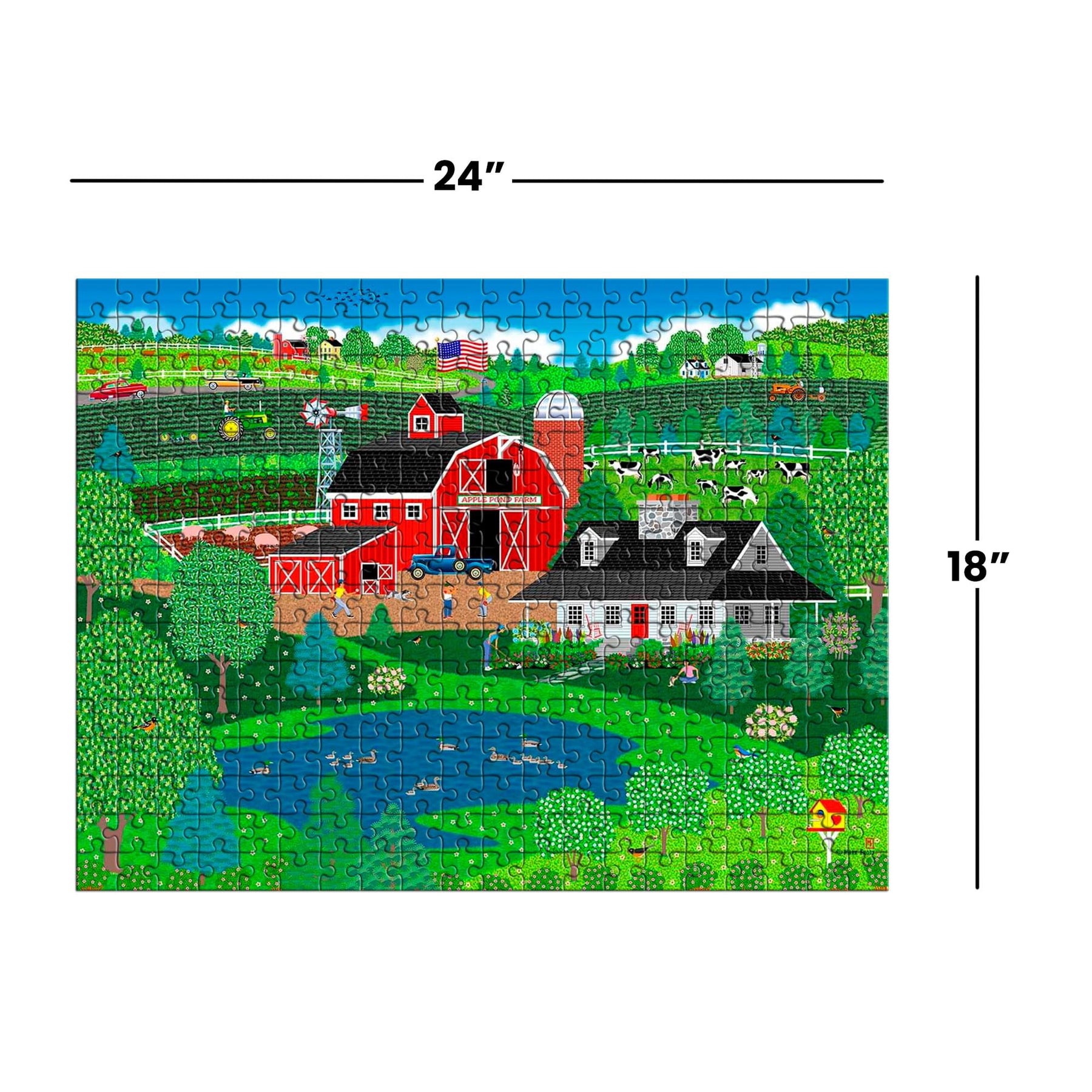 Apple Pond Spring 300 Piece Jigsaw Puzzle