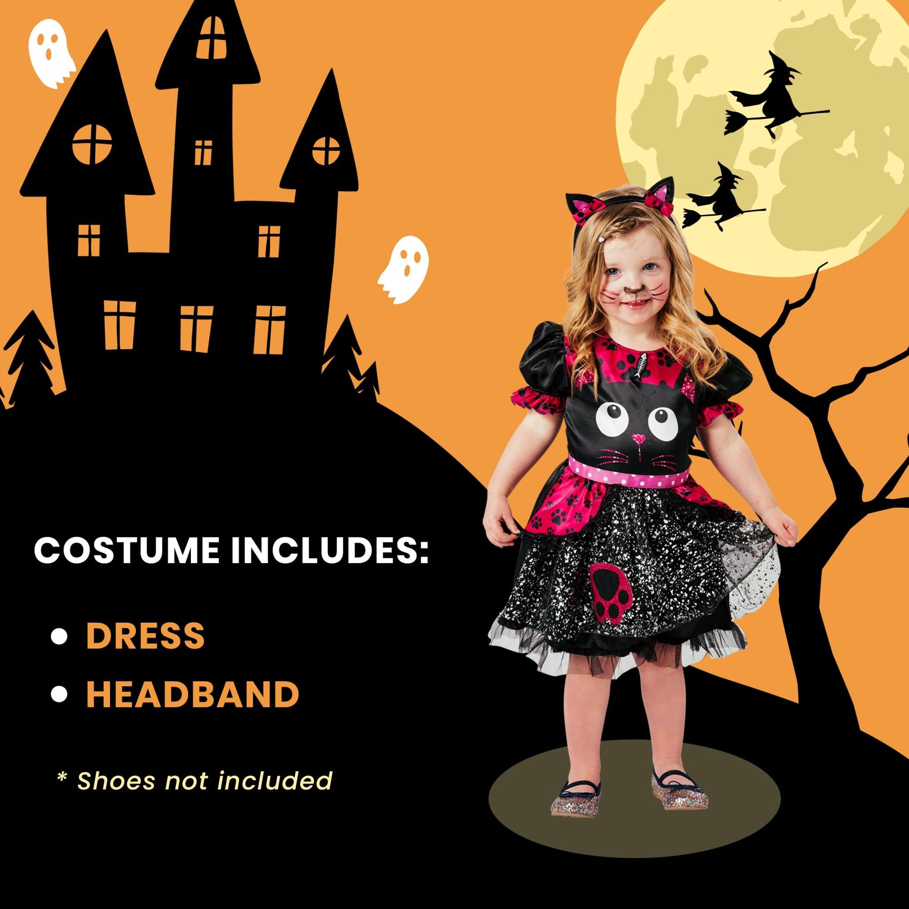 Little Cat Toddler Costume | 2/4 Years