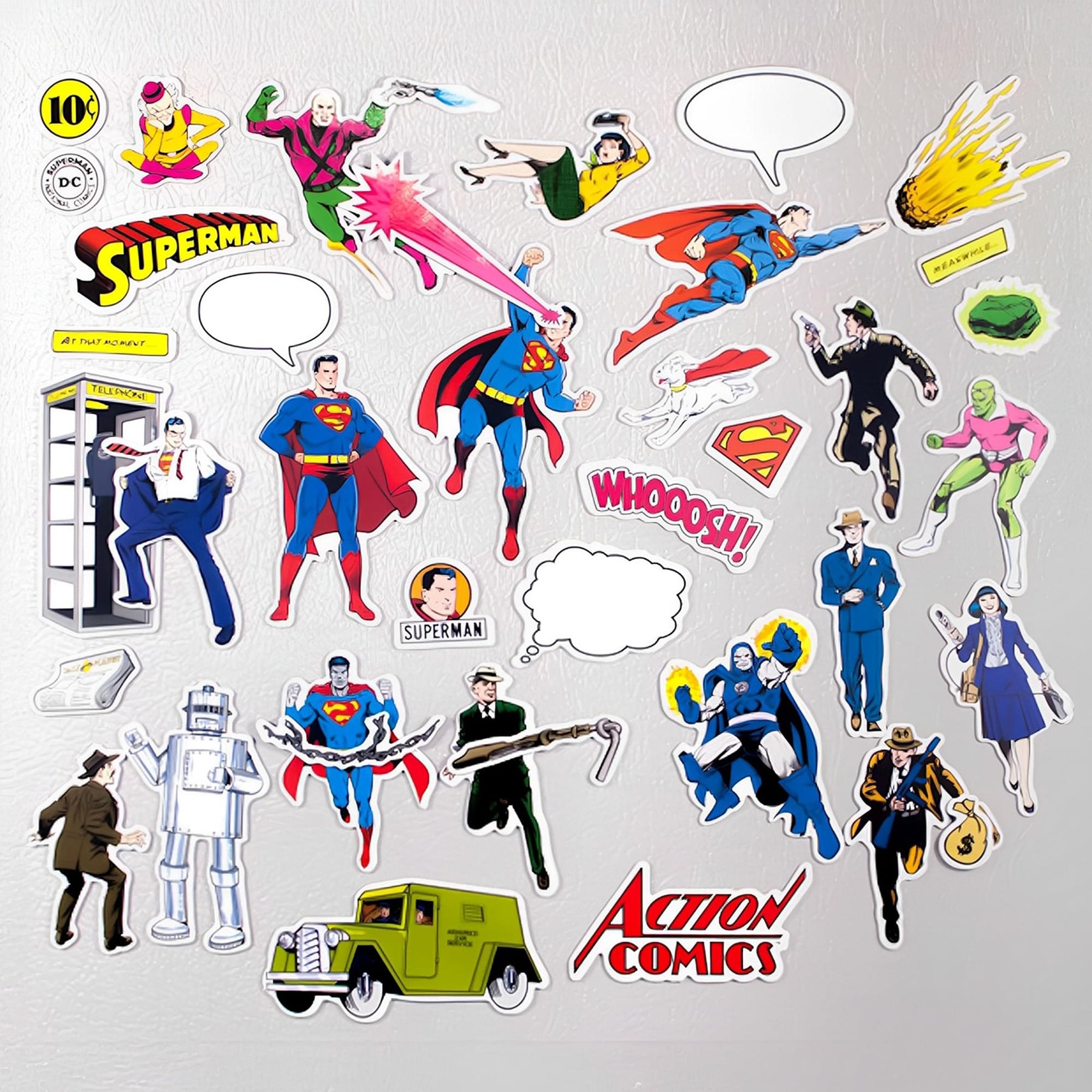 Superman Magnetic Action Set, 2 Sheets