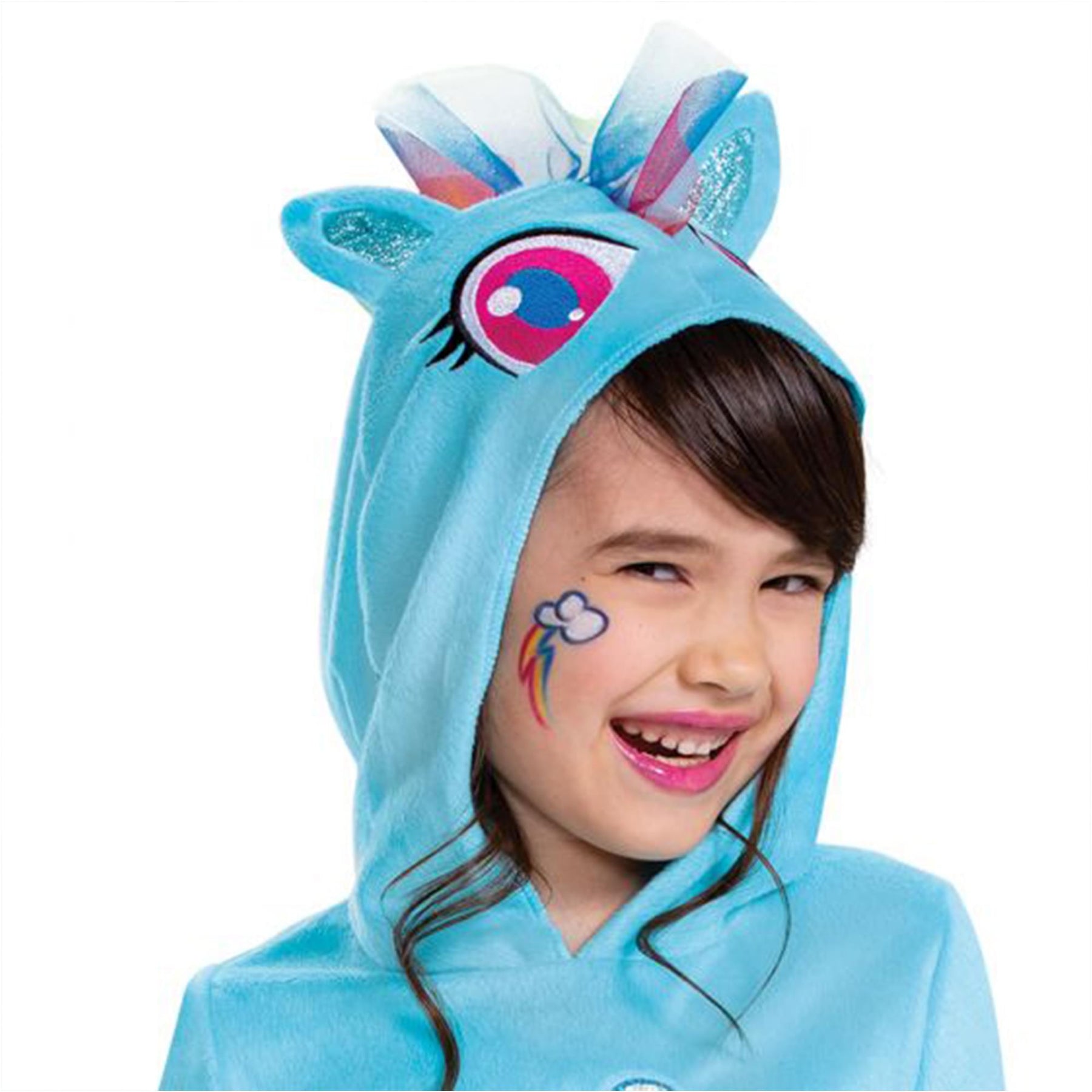My Little Pony Rainbow Dash Girls Hooded Costume Jumpsuit