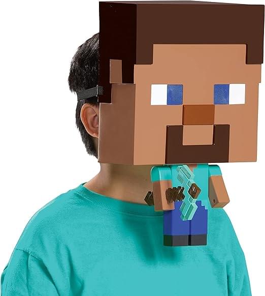 Minecraft Steve Child Costume Mask | One Size
