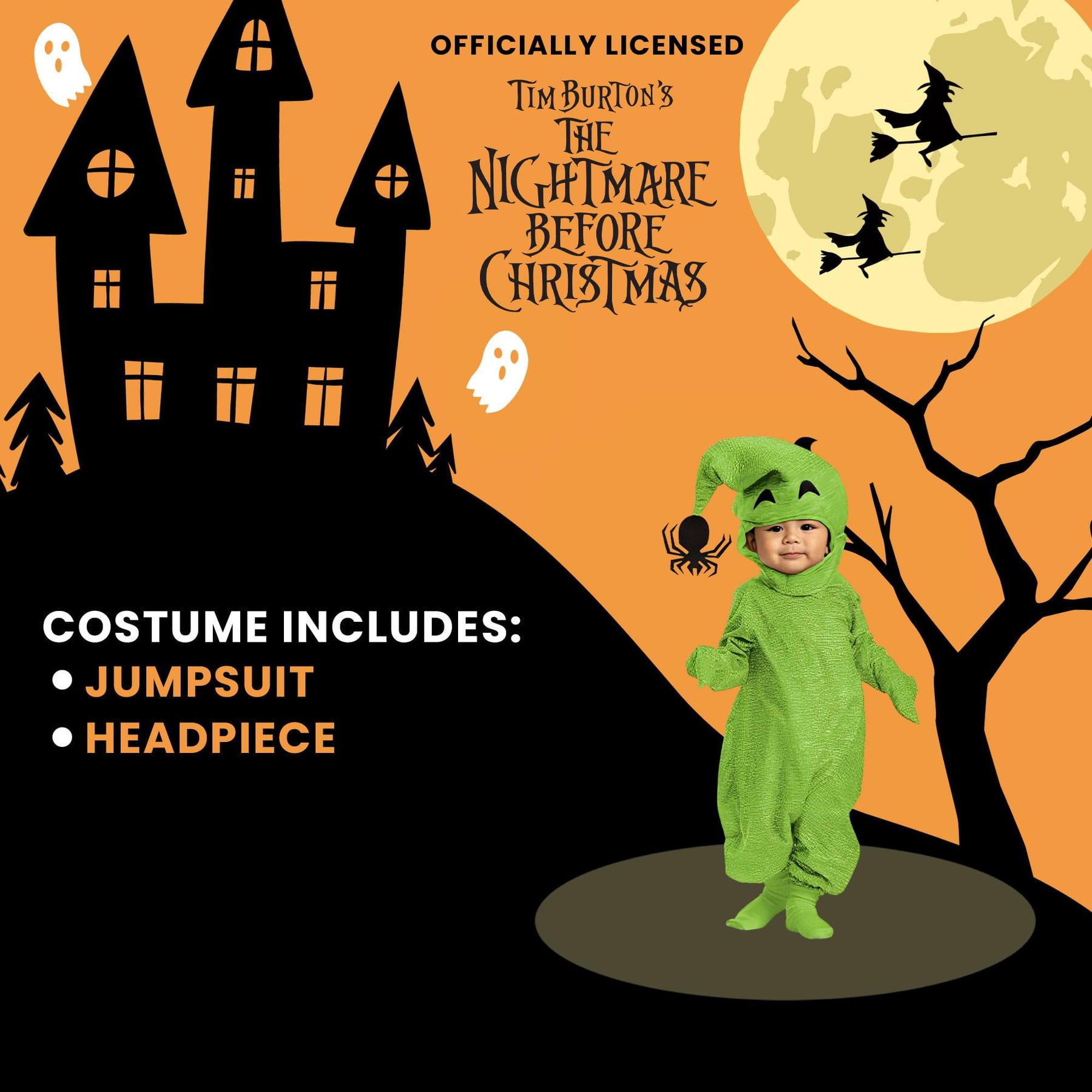 Nightmare Before Christmas Oogie Boogie Green Posh Infant Costume