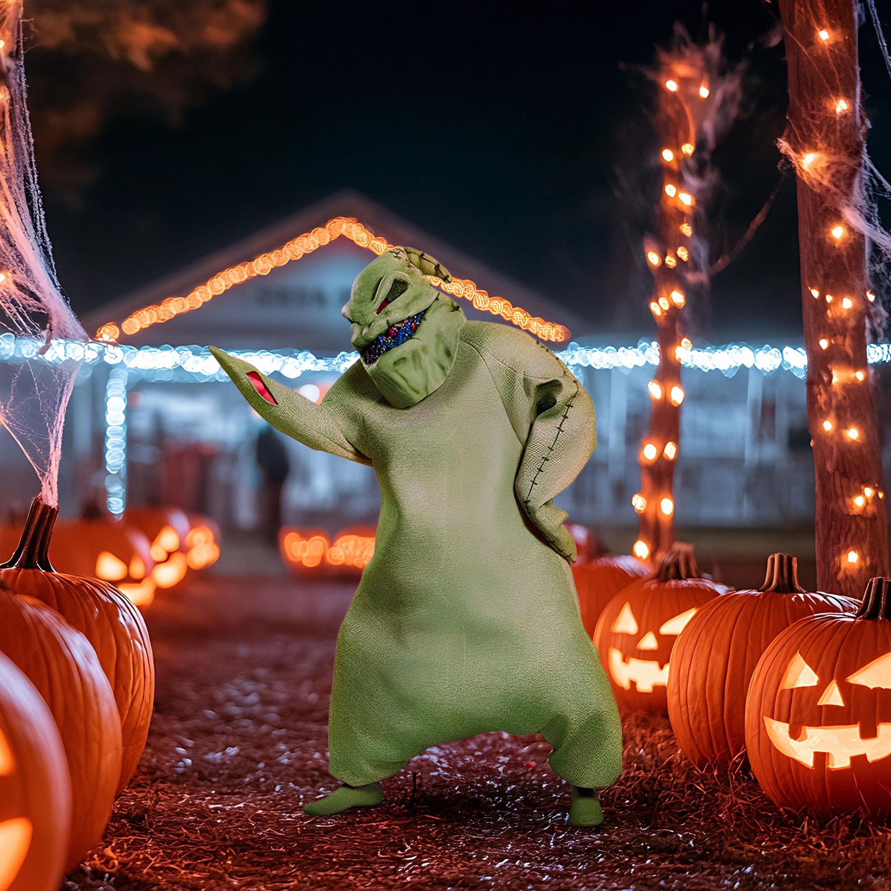 Nightmare Before Christmas Oogie Boogie Green Prestige Adult Costume