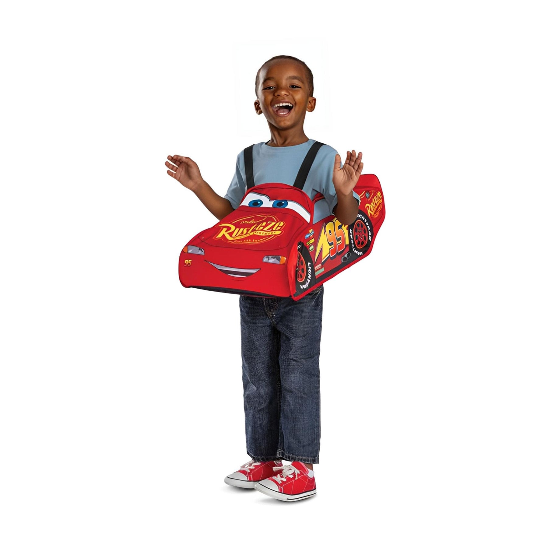 Disney/Pixar Cars Lightning McQueen Pop Out Child Costume | One Size Up to Size 6