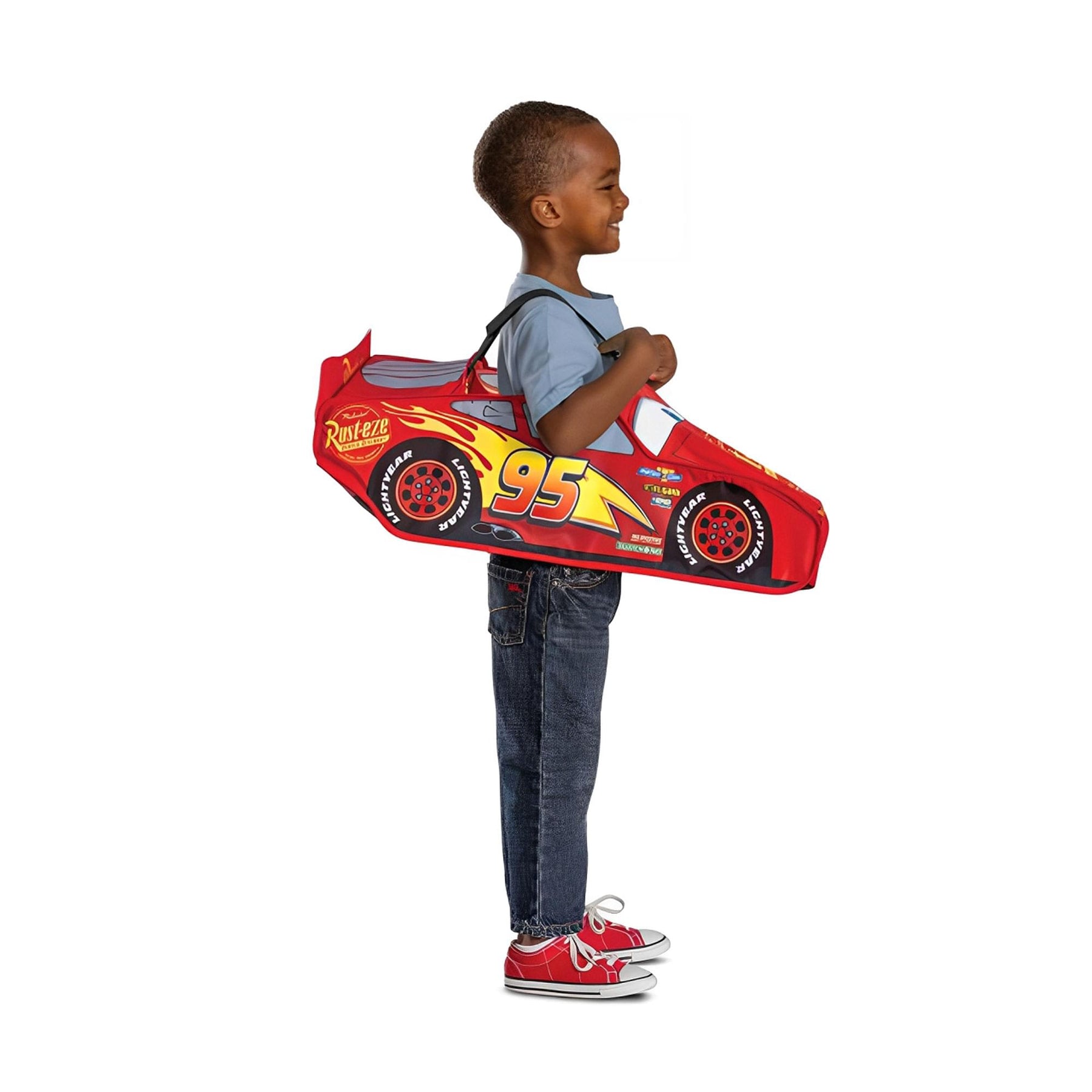 Disney/Pixar Cars Lightning McQueen Pop Out Child Costume | One Size Up to Size 6